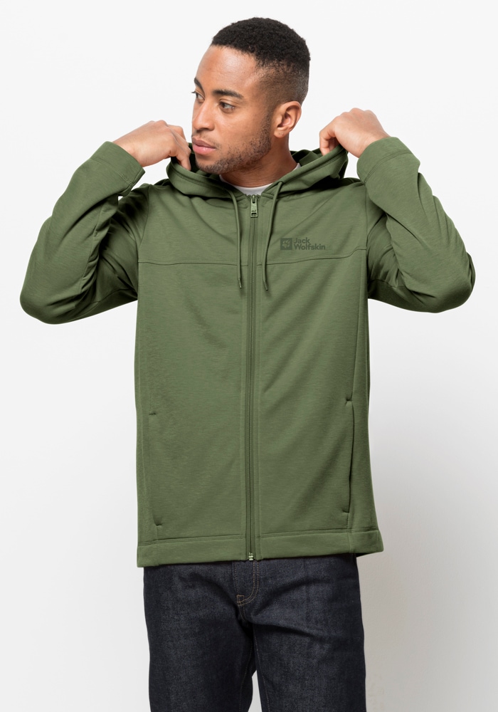 Jack Wolfskin Fleecejacke "WALDSEE HOODED JKT M", mit Kapuze