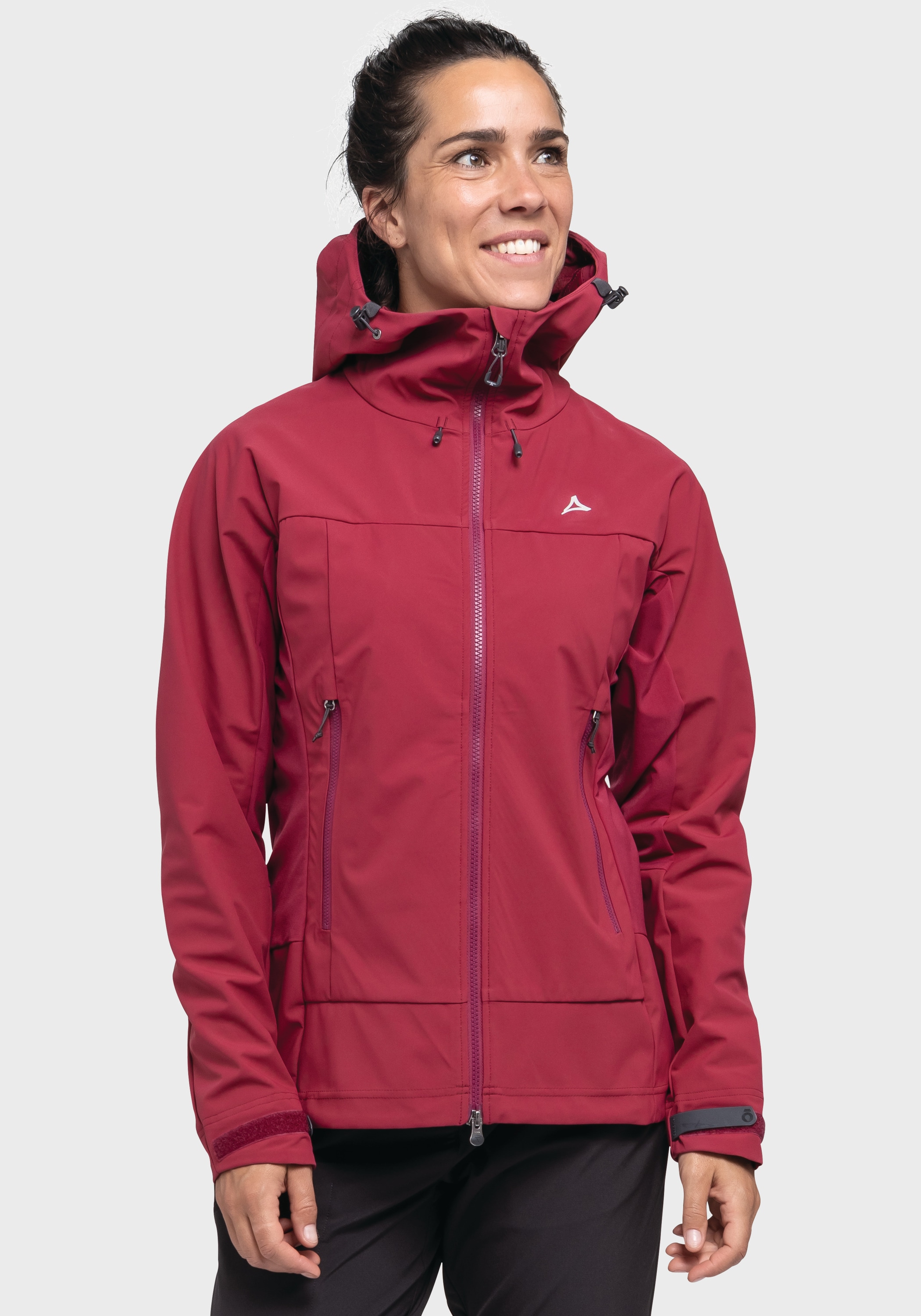 Schöffel Outdoorjacke »Mountain Softshell Jk Style Blaueis WMS«, mit Kapuze