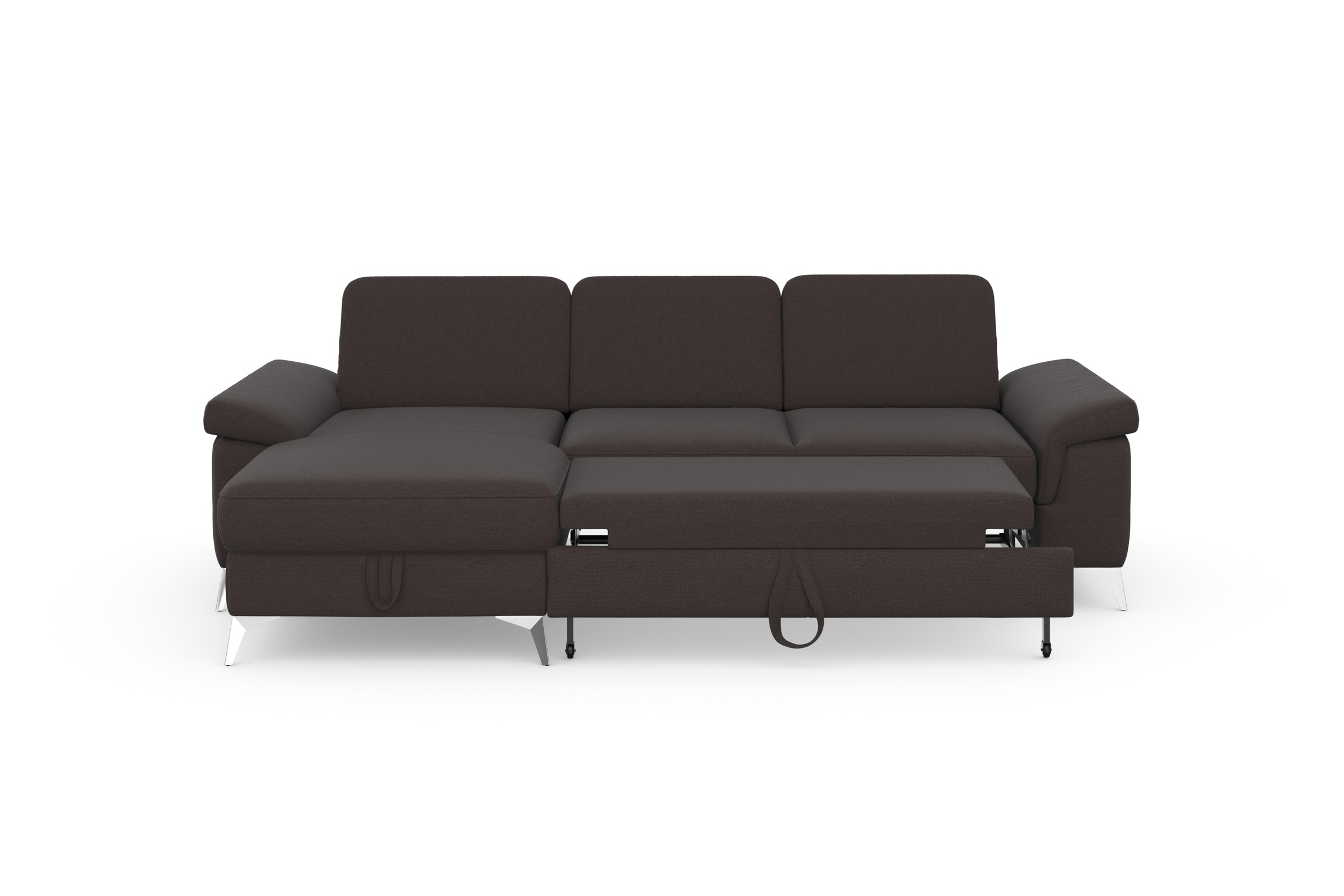 sit&more Ecksofa »Padua L-Form«, inklusive Sitztiefenverstellung, Armteilfunktion und Federkern