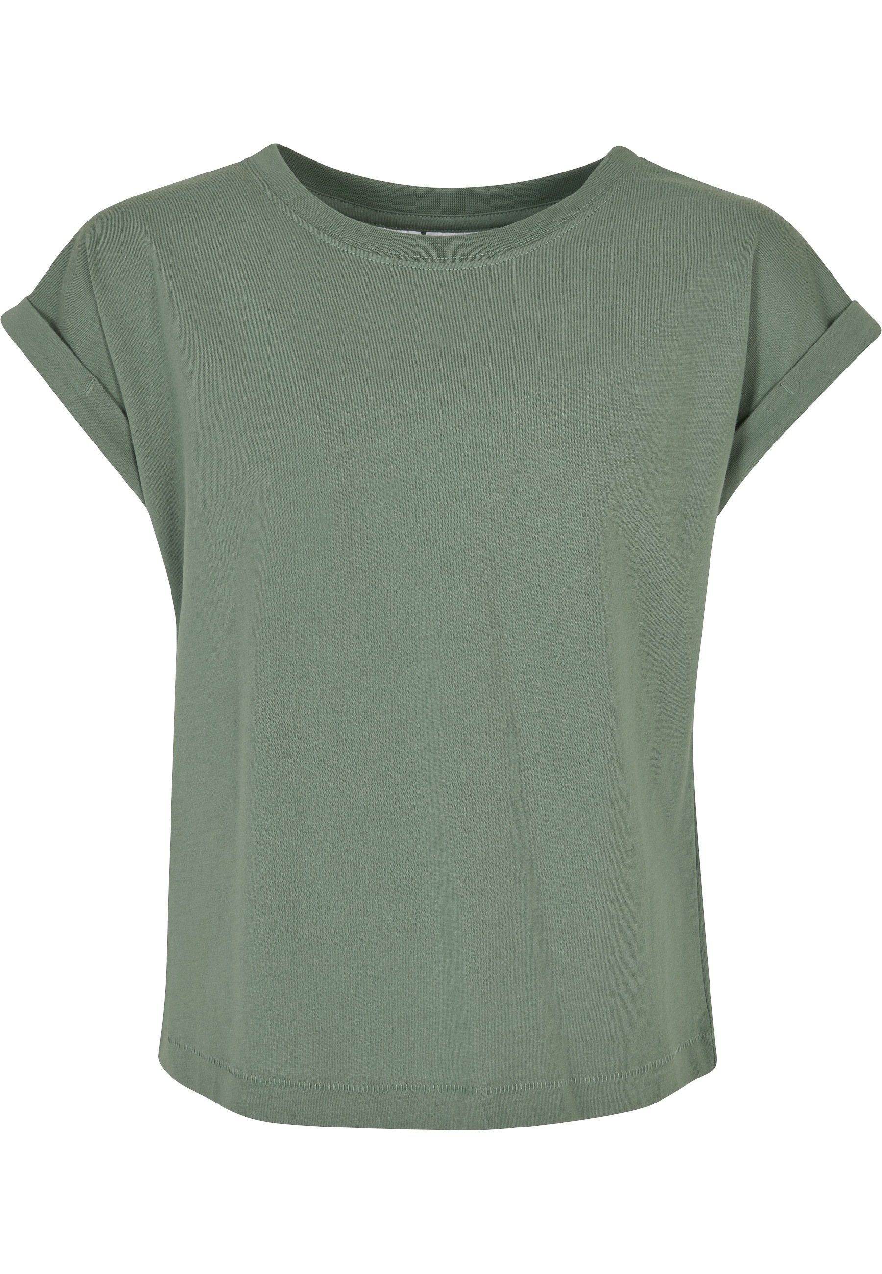 Urban Classics T-Shirt "Urban Classics Damen Girls Organic Extended Shoulder Tee" 1 Stk.