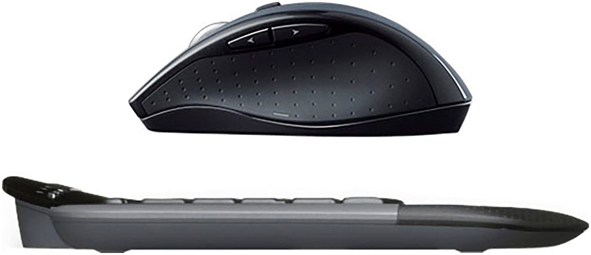 Logitech Tastatur »MK710 Performance«, (LCD-Anzeige-Ziffernblock-Multimedia-Tasten)