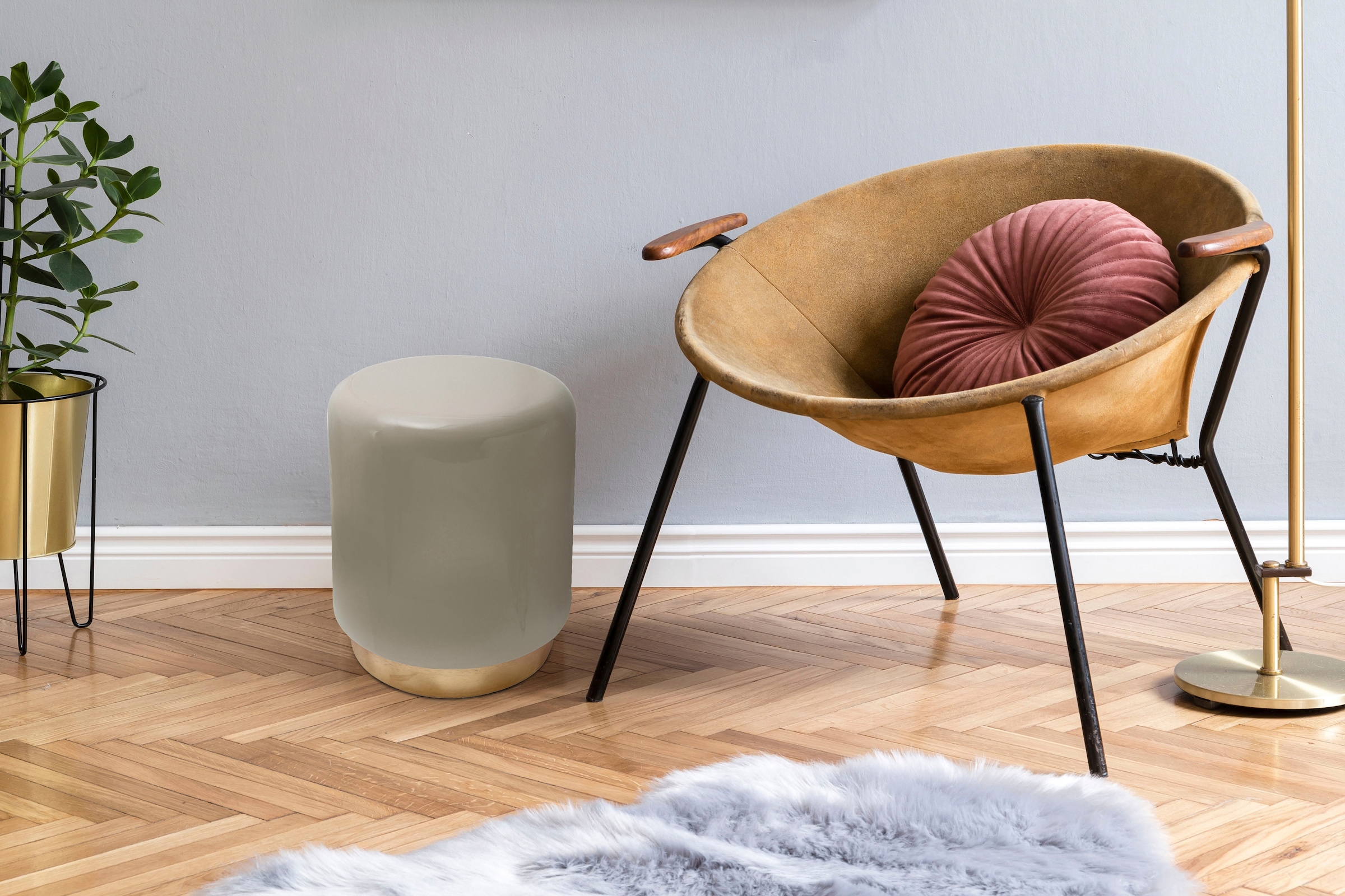 Kayoom Beistelltisch »Art Deco 375, Abstelltisch aus Metall,funktional und stabil«, (1 St.), Dekorativ, glanzvolle Lackierung, stilvolles Design