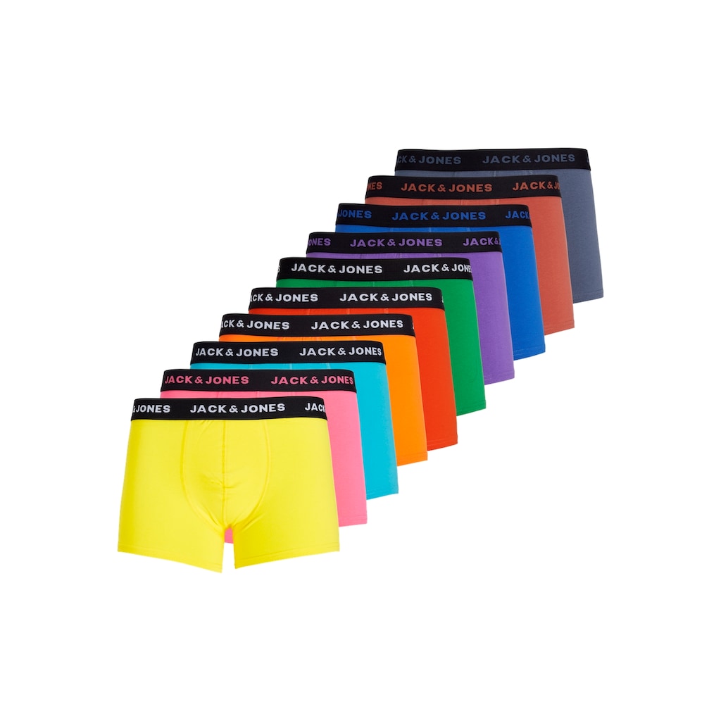 Jack & Jones Boxershorts »JACDAVID SOLID TRUNKS 10 PACK«, (Packung, 10 St.)