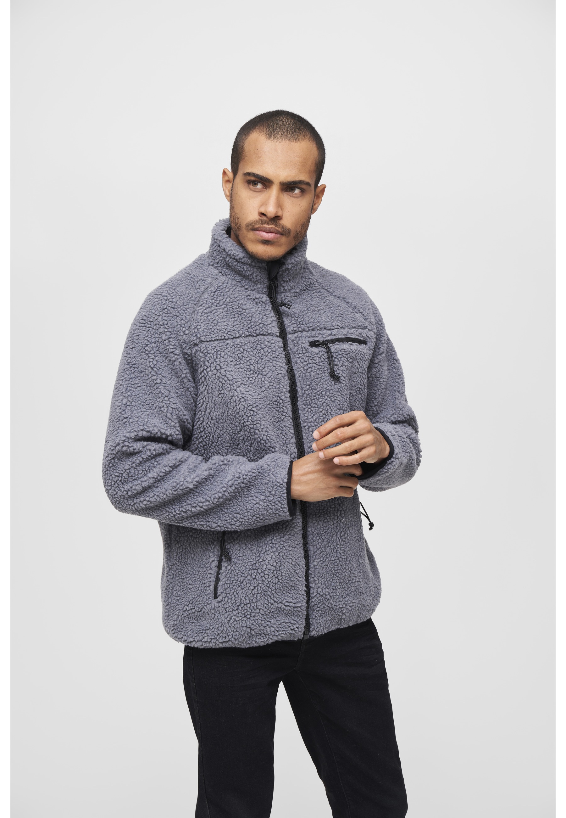 Thumbnail - Brandit Allwetterjacke "Brandit Herren Teddyfleece Jacket" 1 Stk. tlg. ohne Kapuze