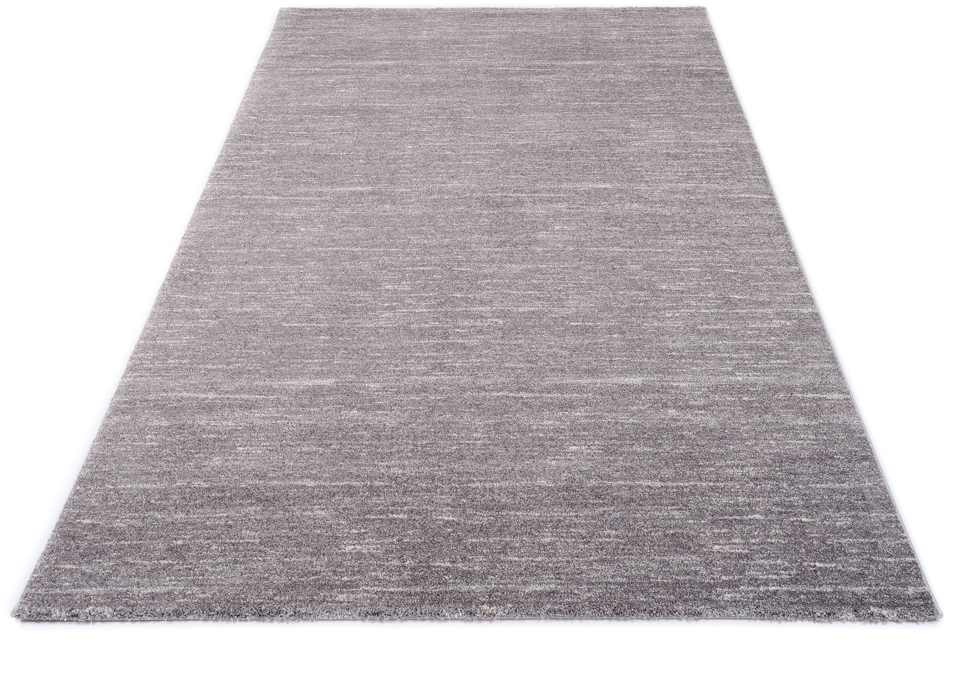 Teppich OCI DIE TEPPICHMARKE "Sofi Lori" Gr. 1, grau (dunkelgrau), B:65cm H:12mm L:130cm, Kunstfaser, Teppiche, Teppich, Frisé Teppich, Kurzflor, Wohnzimmer
