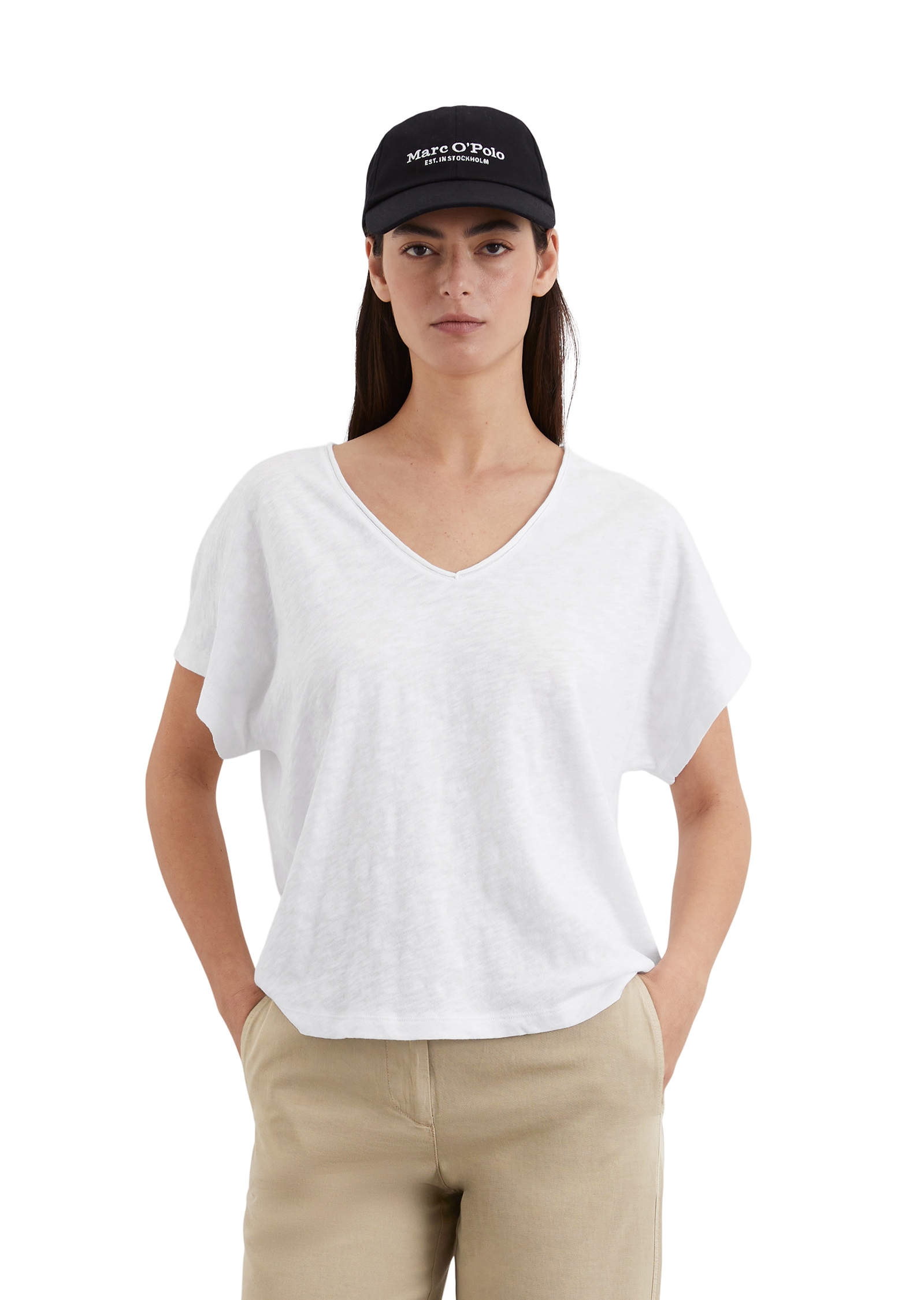 Marc OPolo T-Shirt, mit V-Ausschnitt günstig online kaufen