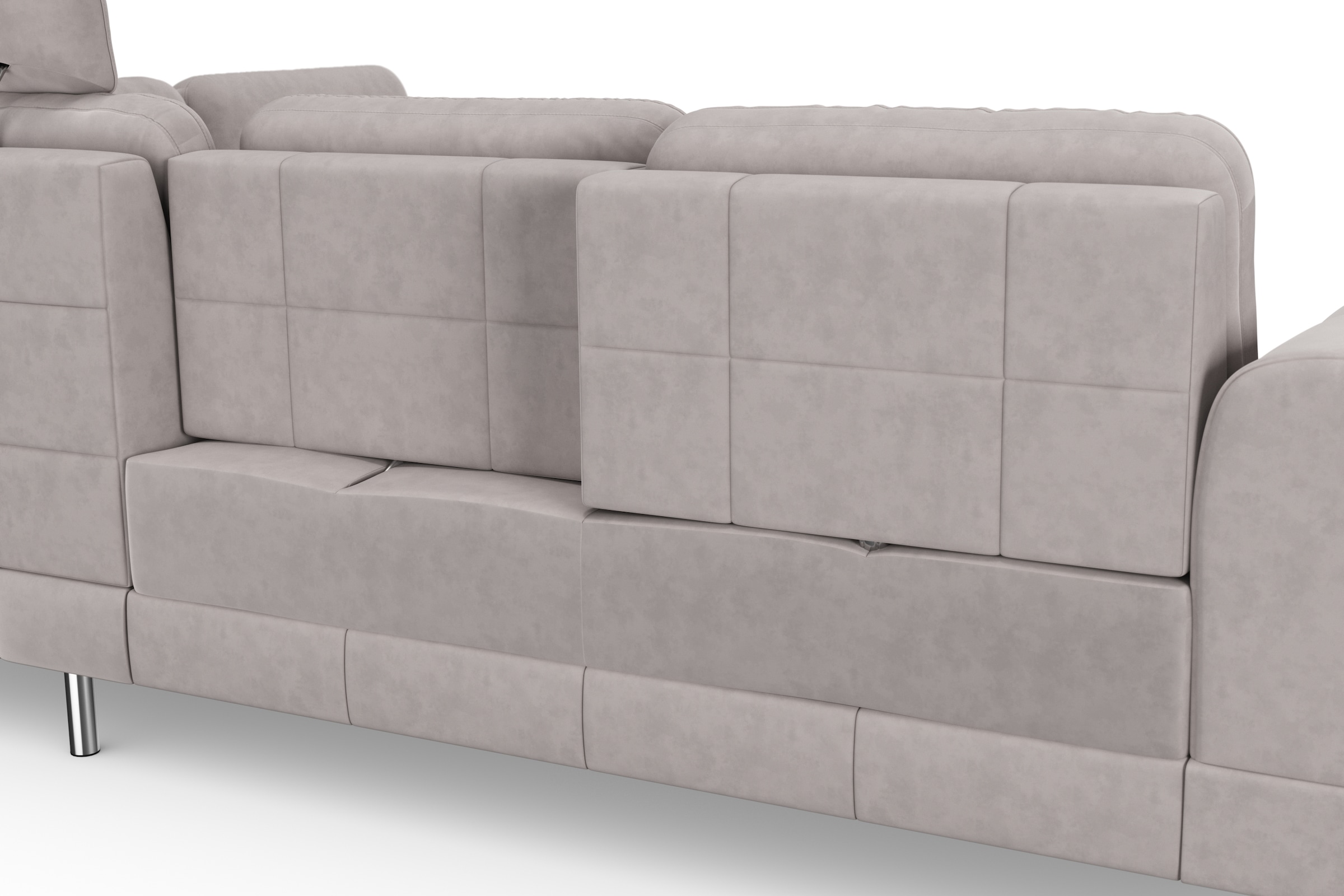 sit&more Ecksofa »Bendigo L-Form«, inklusive Sitztiefenverstellung, Bodenfreiheit 12 cm, in 2 Fußfarben