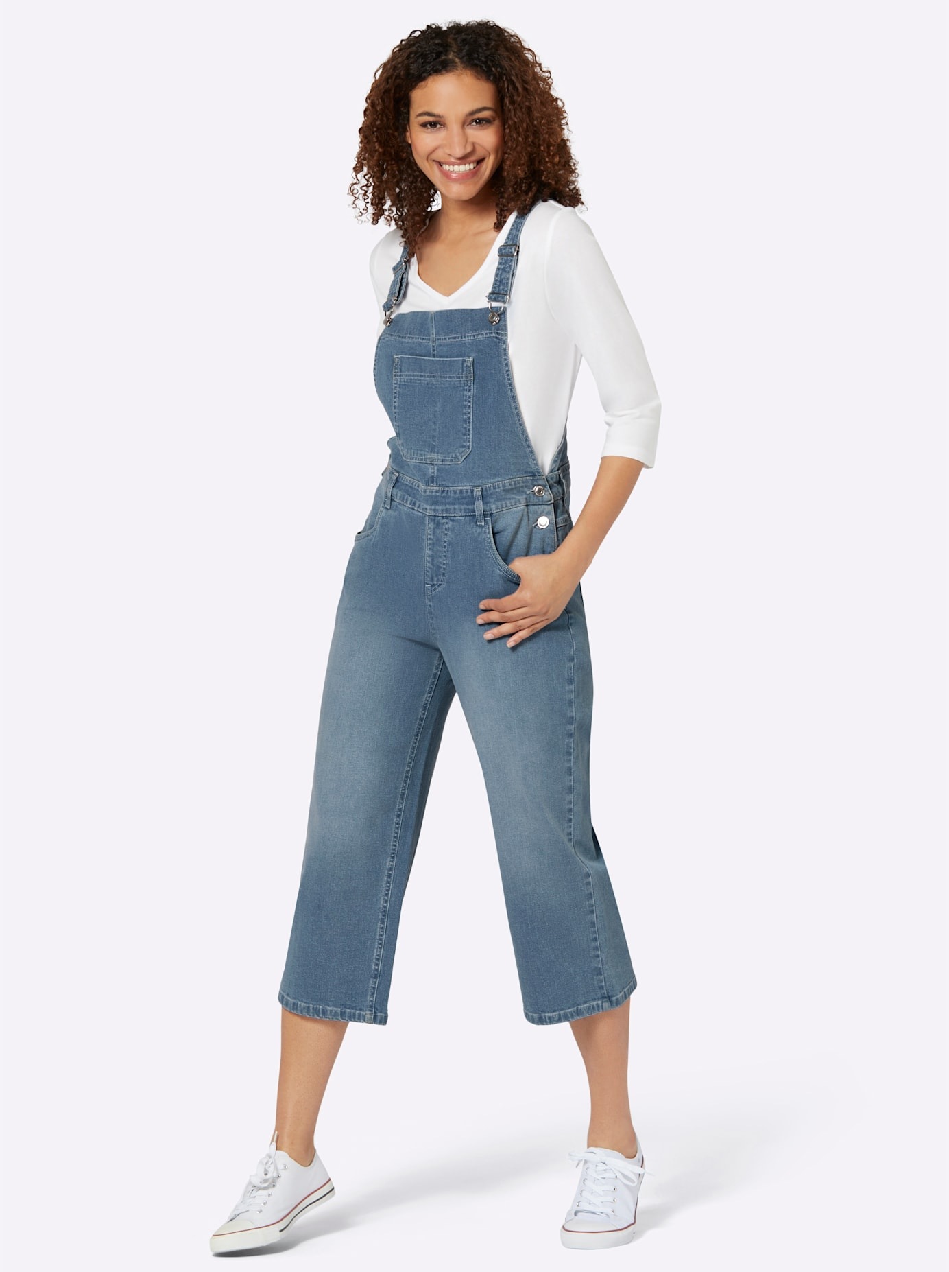 Casual Looks Jeanslatzhose 1 Stk. tlg. günstig online kaufen