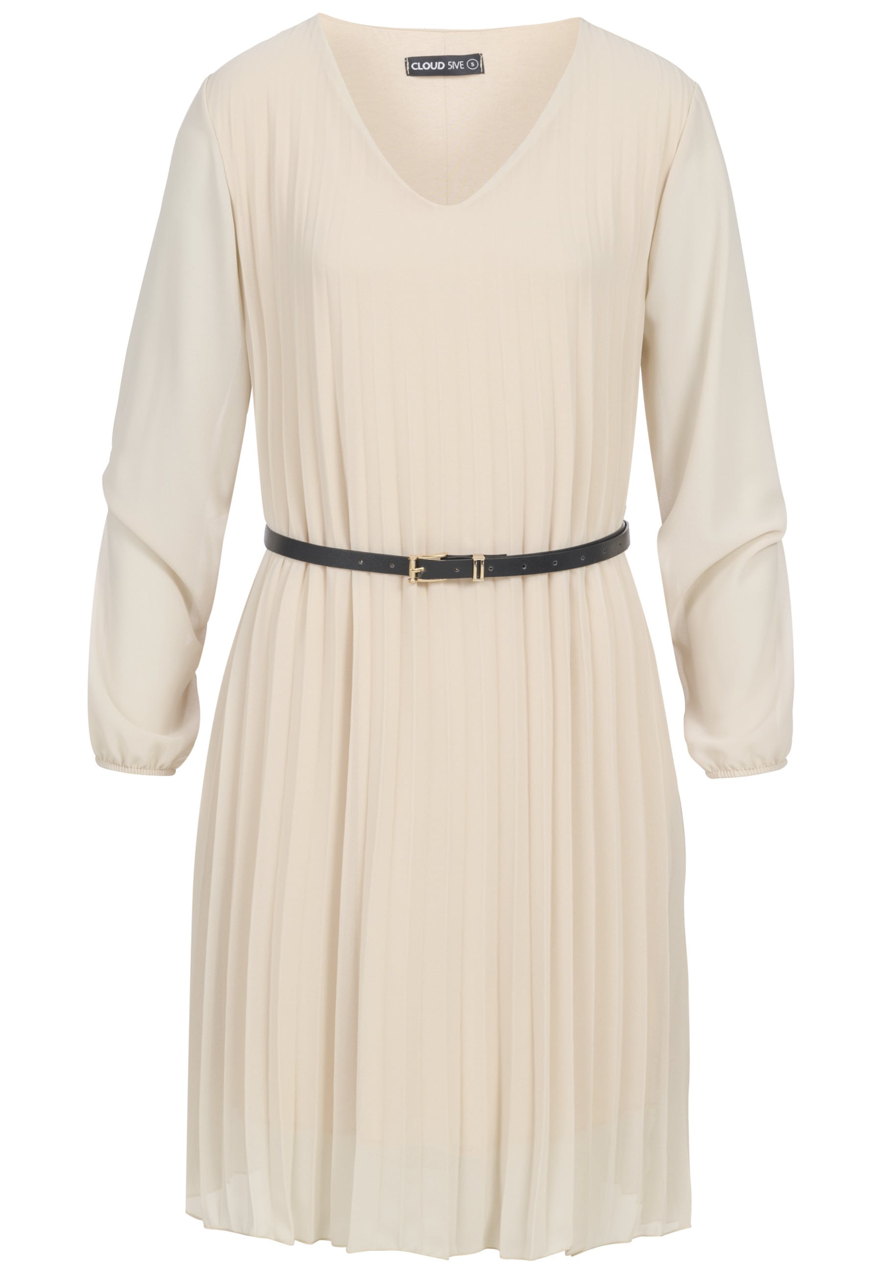 CLOUD 5IVE Shirtkleid "CLOUD 5IVE Cloud 5ive Pleated Dress with belt" 1 Stk. tlg.