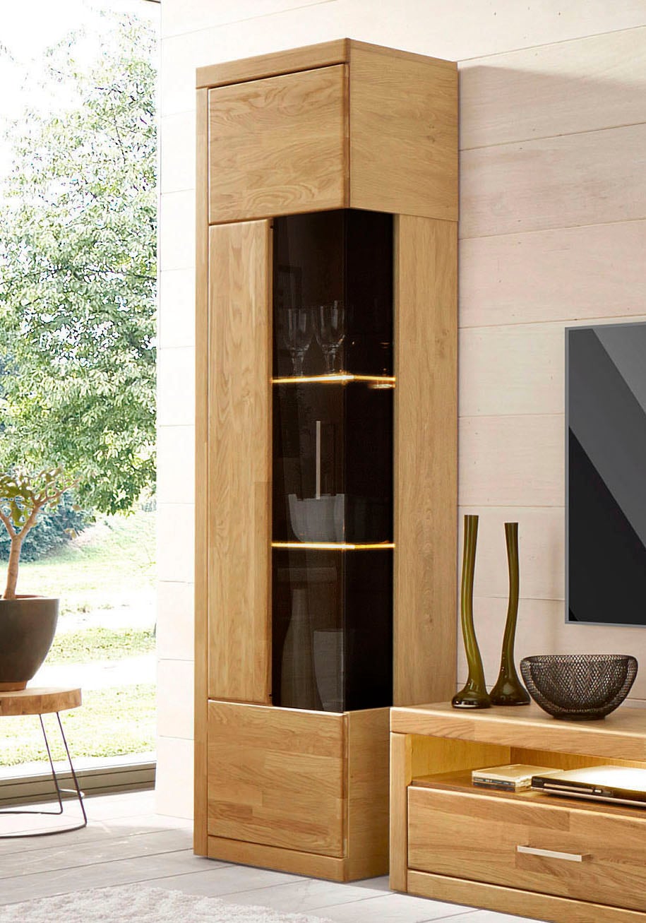 Home affaire Vitrine "Ribe,180cm hoch,5 Fächer,2 Glasböden variabel einsetz günstig online kaufen