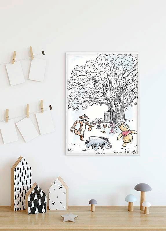 Komar Bild »Winnie the Pooh Playground«, Disney, (1 St.), Wandbild zur Dekoration im Kinderzimmer - ohne Rahmen