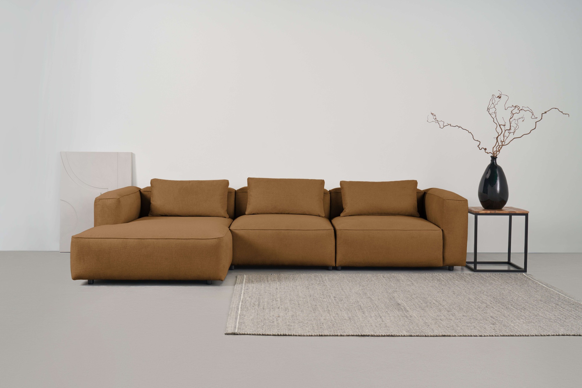 andas Ecksofa »Tvinnet«, Breite 317 cm, extra tiefe Sitzfläche, kubisches Sitzvergnügen