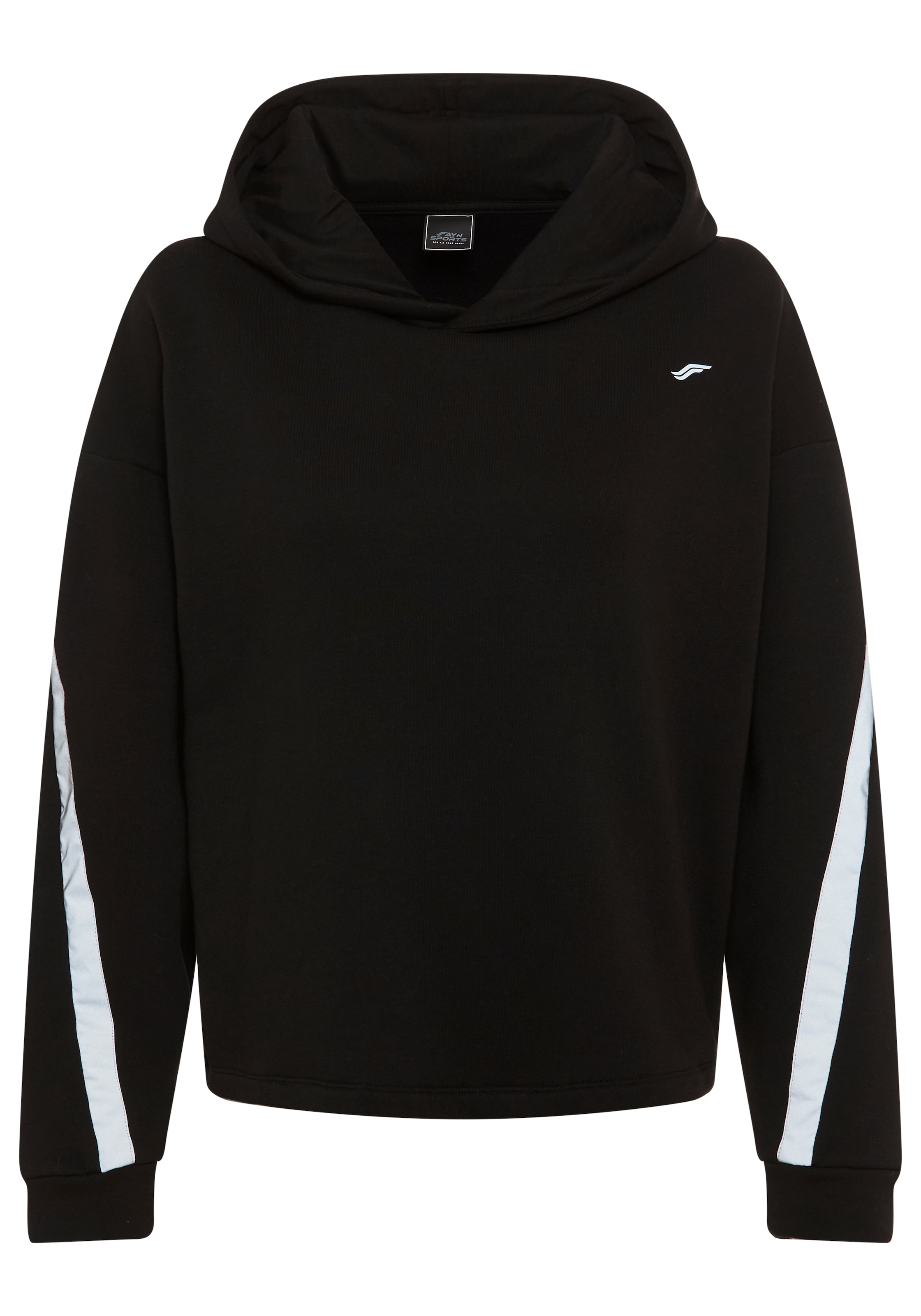 FAYN SPORTS Kapuzensweatshirt, Weiches oversized Sweatshirt mit Reflektorstreifen und Kapuze.