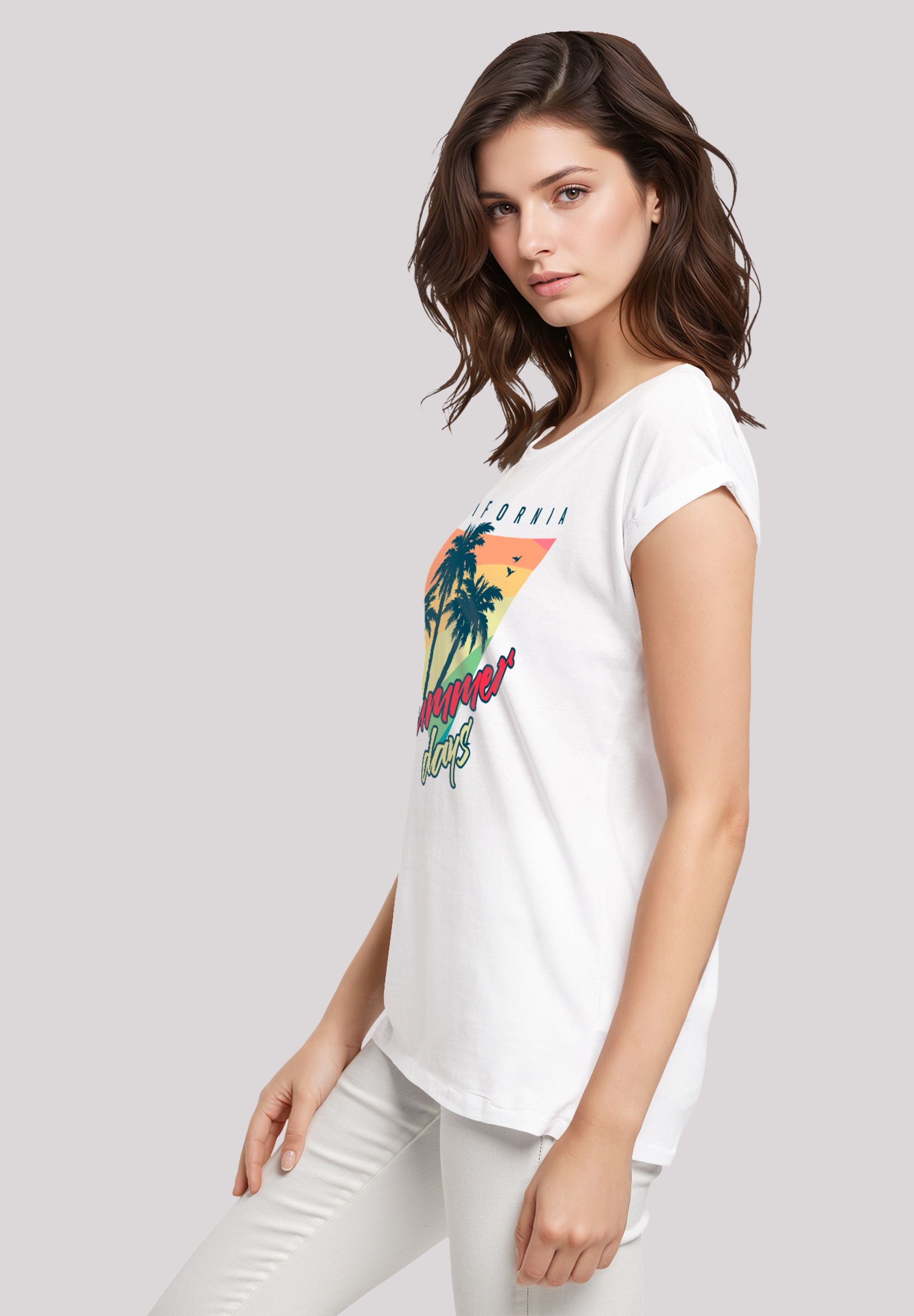 F4NT4STIC T-Shirt »California Palmen Retro«, Premium Qualität