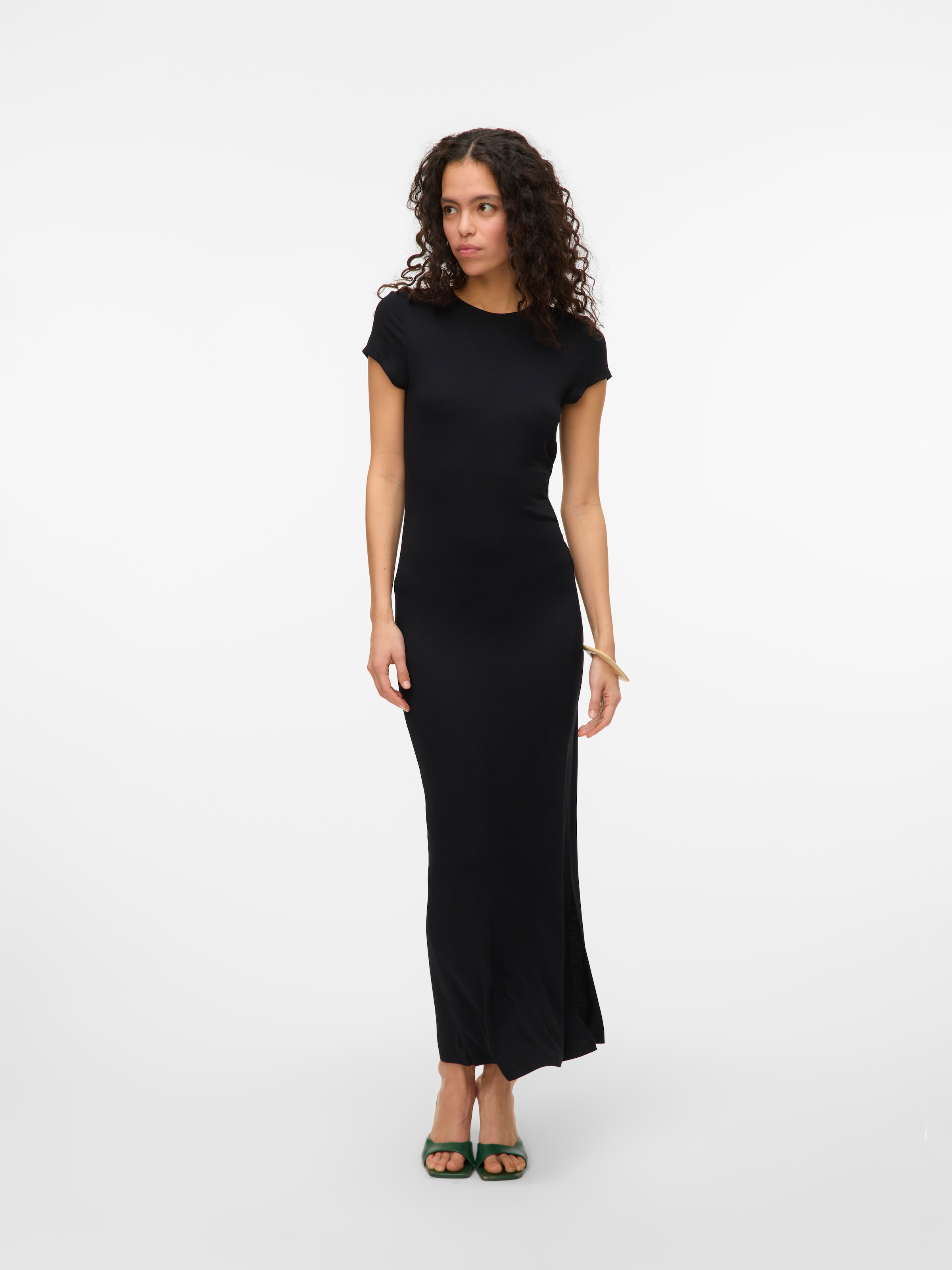 Vero Moda Maxikleid "VMSAANVI SS O-NECK ANKLE DRESS VMA NOOS", Sommerkleid günstig online kaufen