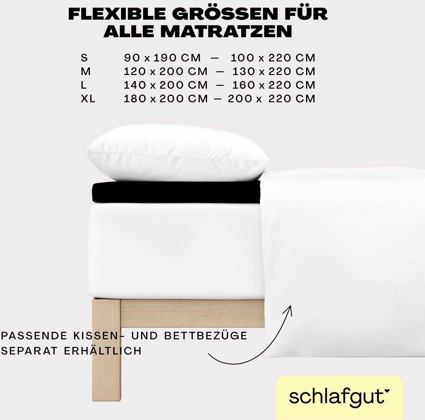 Schlafgut Spannbettlaken »EASY Jersey Elasthan Topper«, MADE IN GREEN by OEKO-TEX®