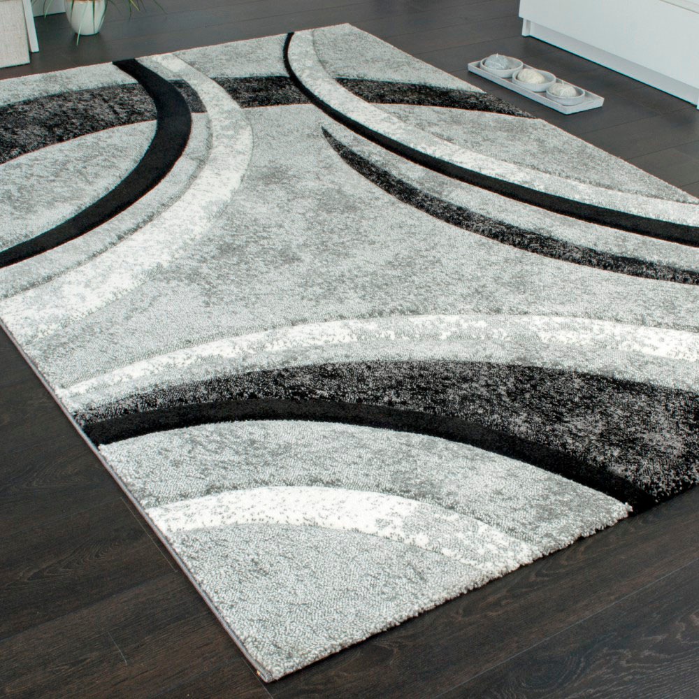 PACO HOME Teppich Brillance 758 Grau 60x110cm 3