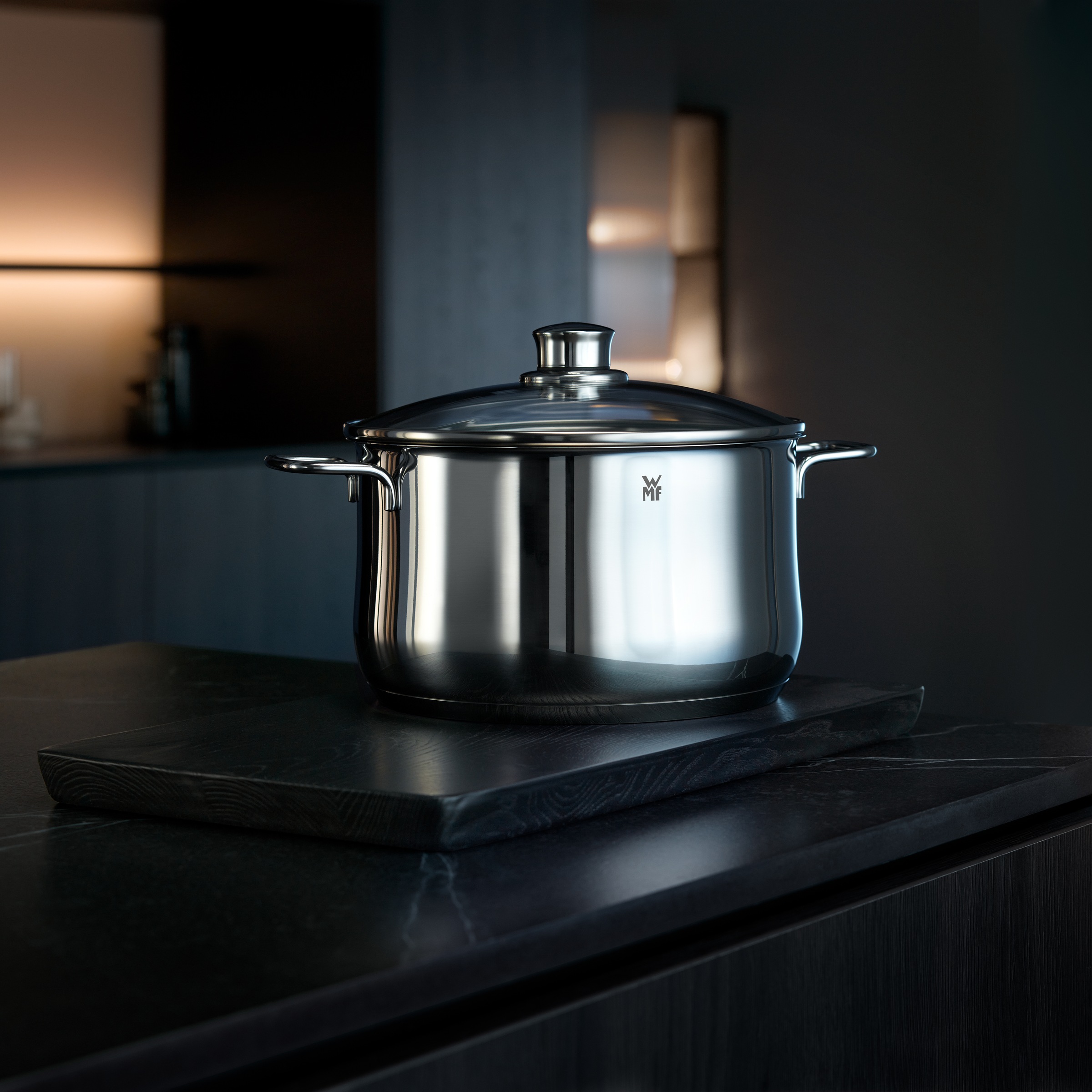 WMF Fleischtopf "Diadem Plus" 2 Stk. tlg. Cromargan Edelstahl Rostfrei 18/1 günstig online kaufen