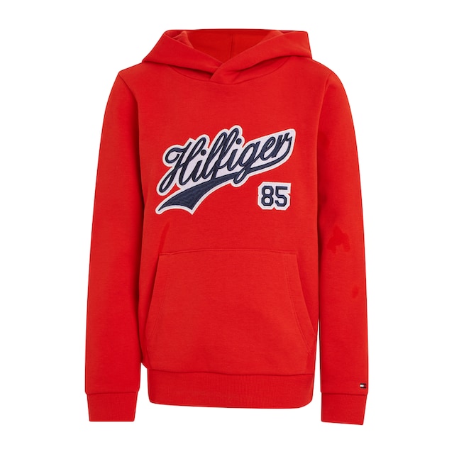 Tommy Hilfiger Kapuzensweatshirt »HILFIGER SCRIPT HOODIE«, mit großer  Logostickerei ▷ für | BAUR