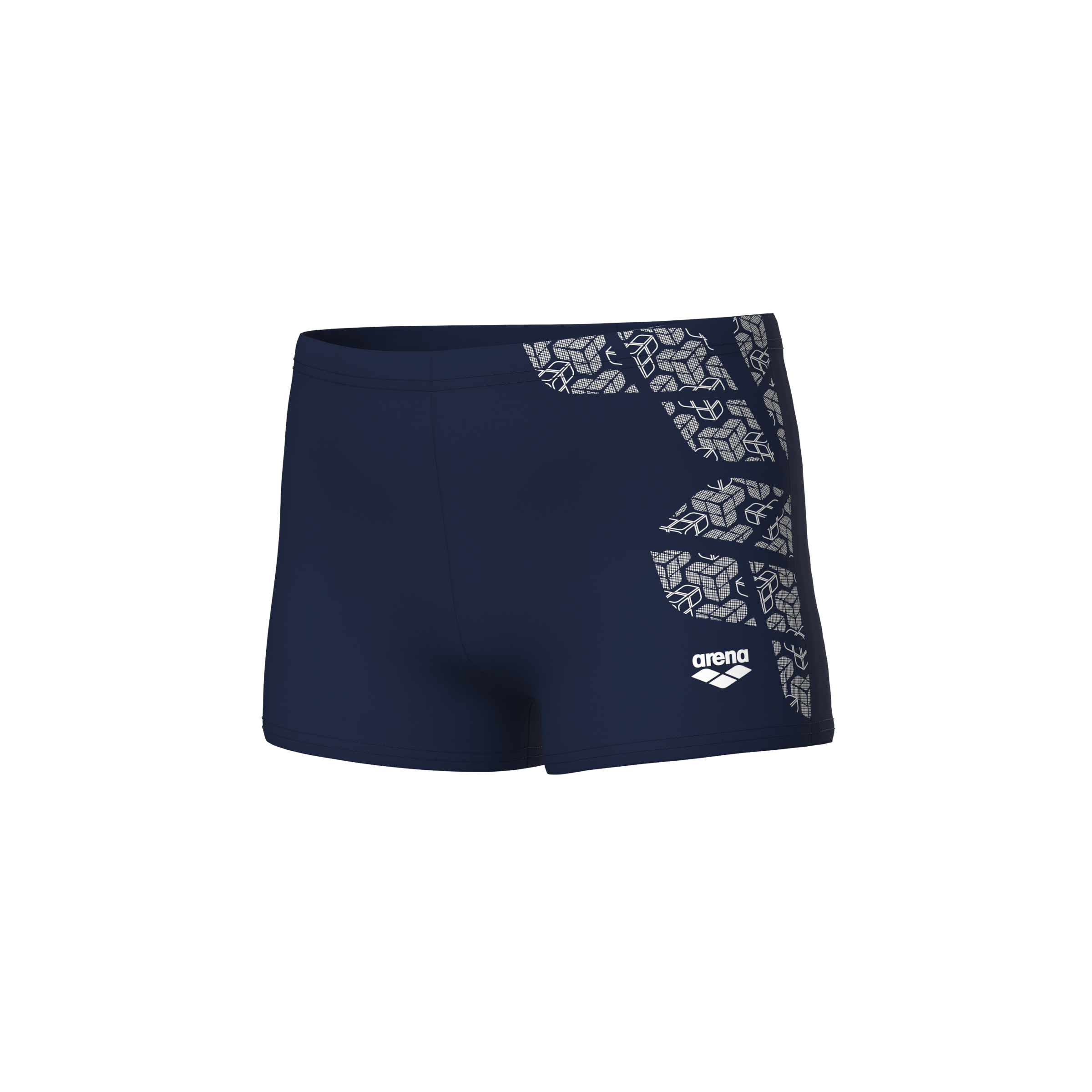 Badehose ARENA "B ARENA KIKKO SWIM SHORT", Jungen, Gr. 152 (146), N-Gr, navy, weiß, Obermaterial: 80% Polyamid, 20% Elasthan, Badehosen Badehose