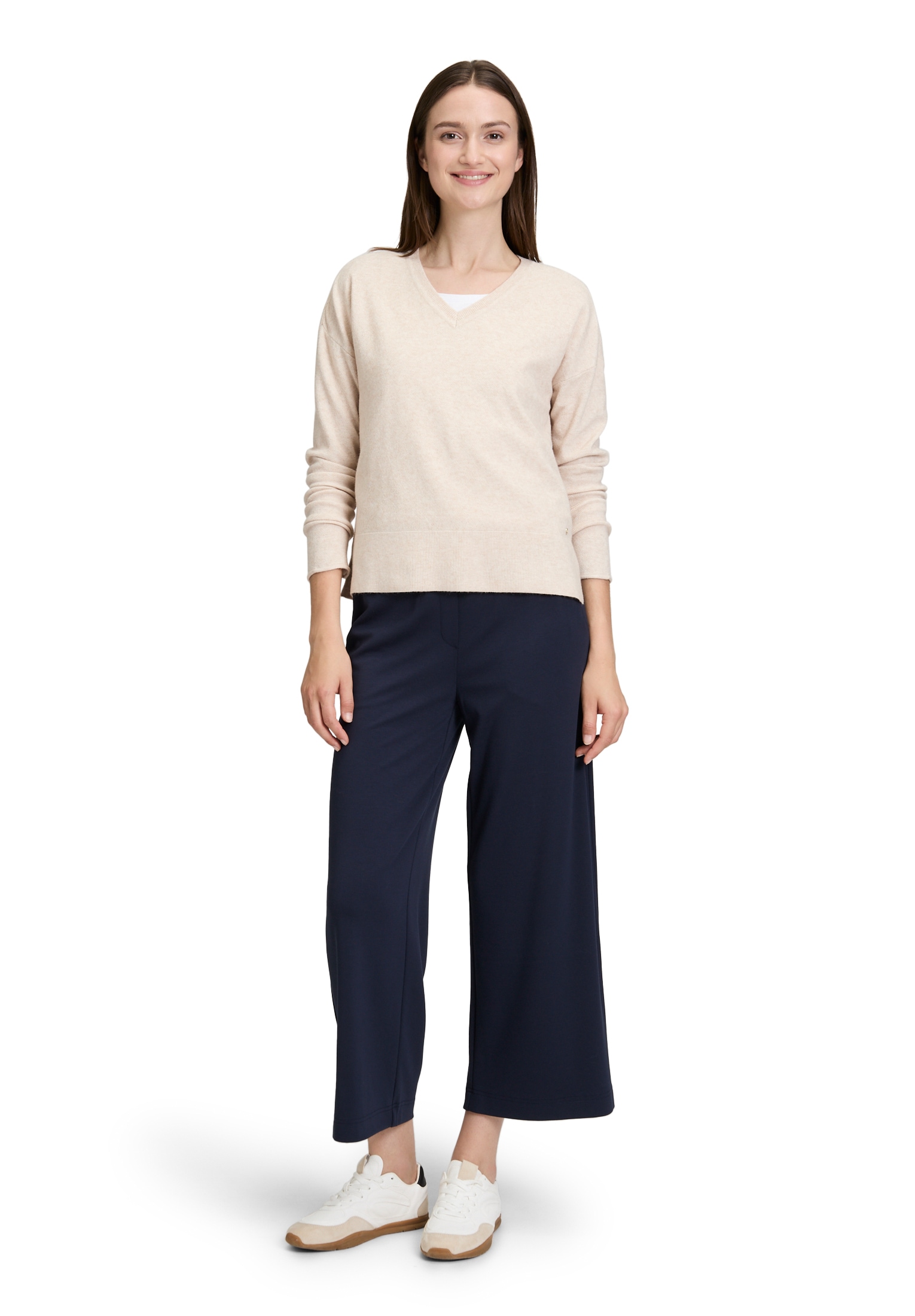 Betty&Co Strickpullover »Betty & Co Damen Strickpullover mit V-Ausschnitt«, (1 tlg.)