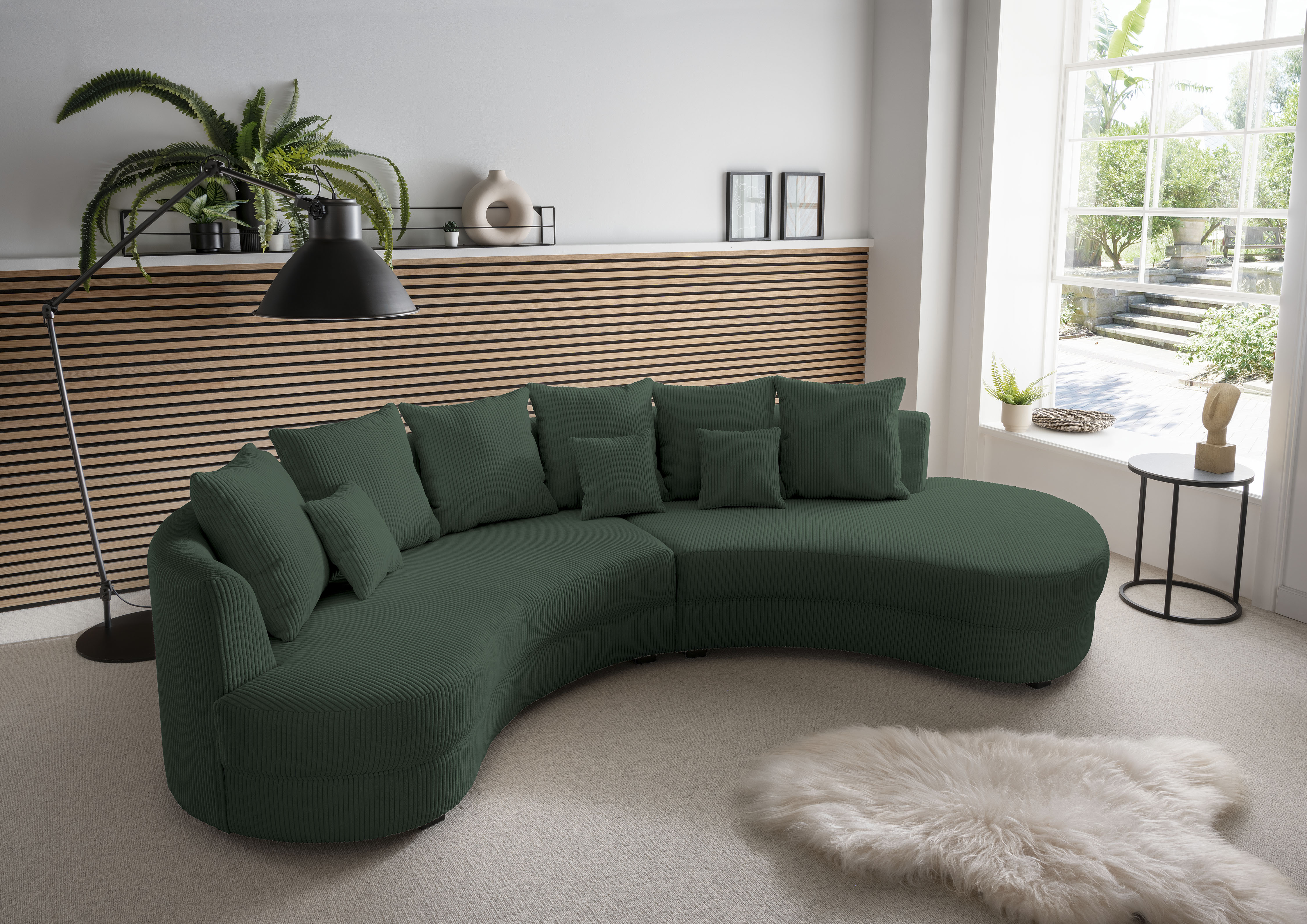 Home affaire Ecksofa "Lazio modern und bequem, schmale Armlehnen, tolle Detailverarbeitung" zwei verschiedene Fußfarben wählbar