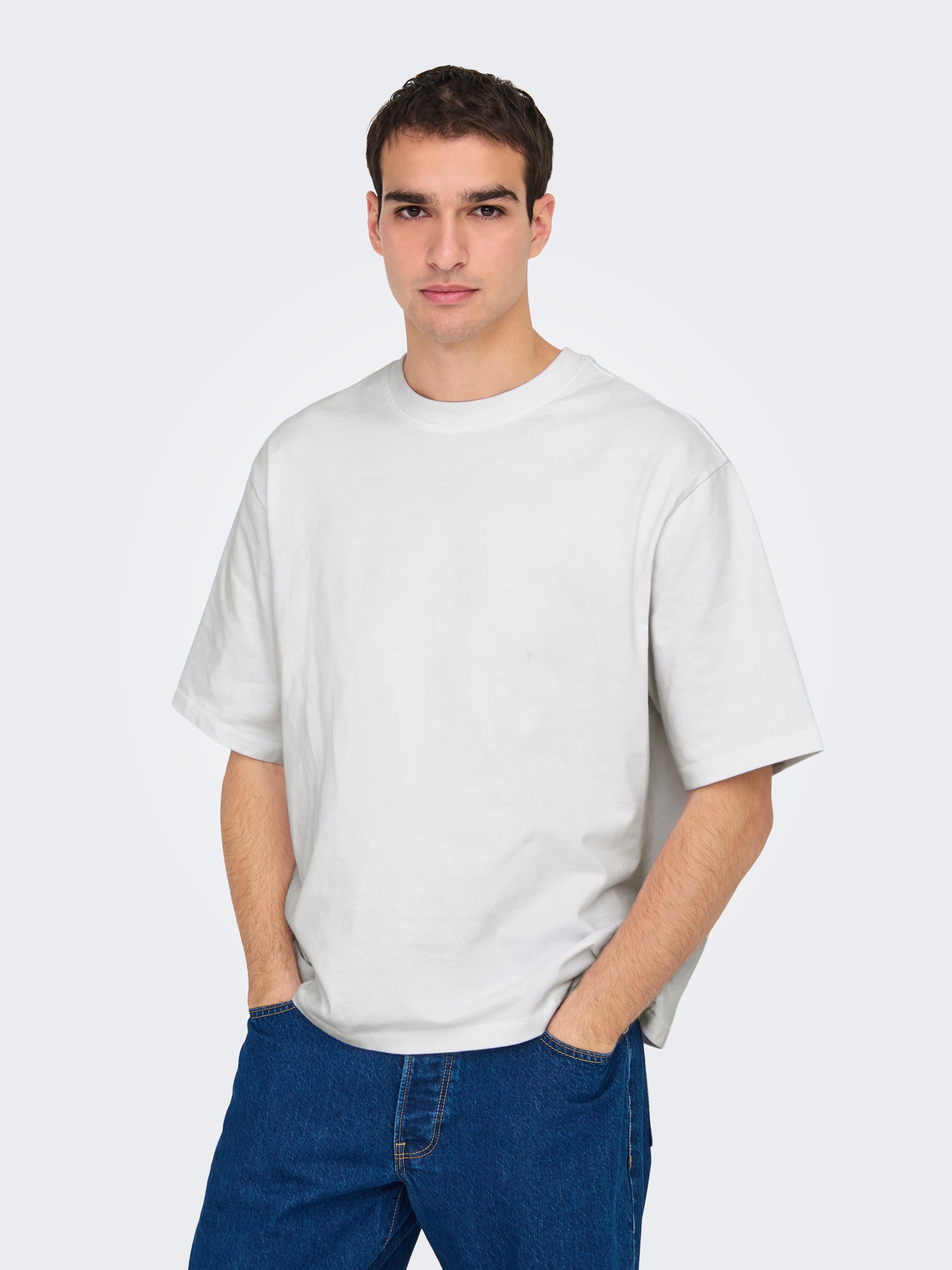 ONLY & SONS Rundhalsshirt »ONSMILLENIUM OVZ SS TEE NOOS«