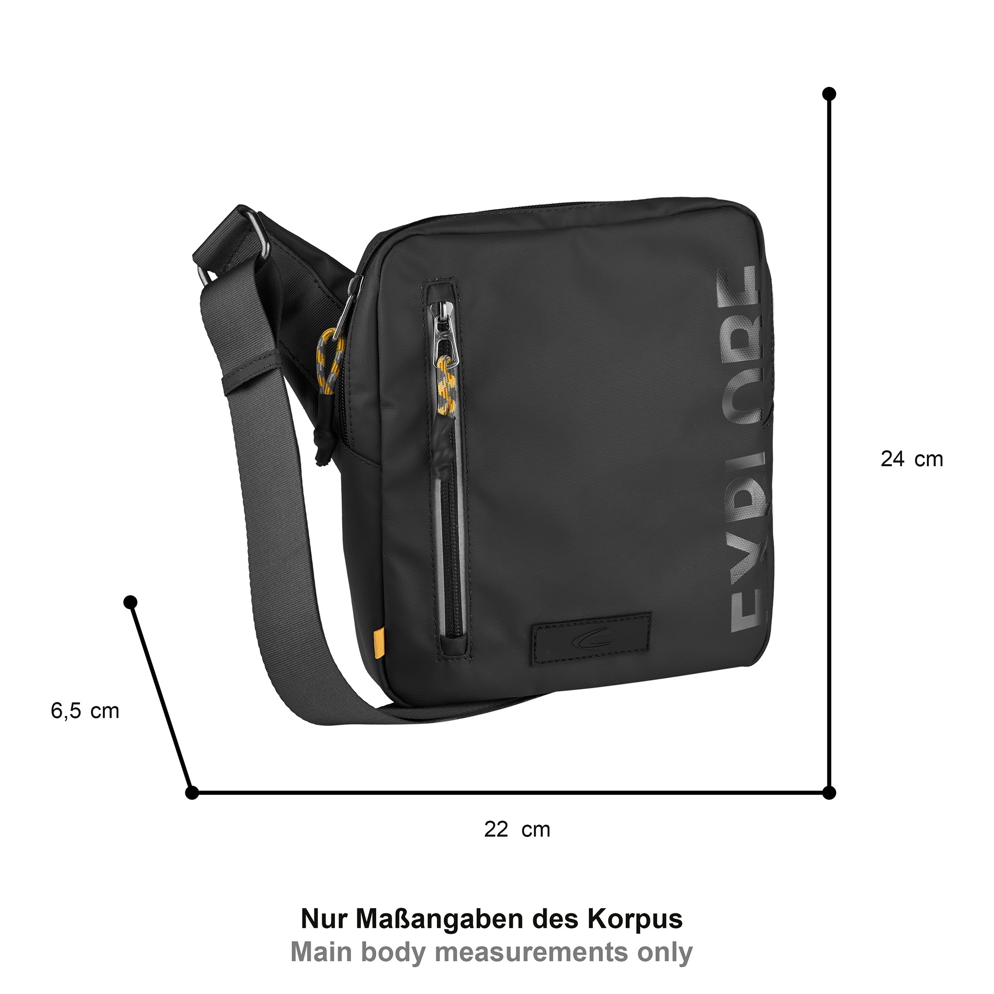 camel active Umhängetasche "Explore" wasserabweisendes recyceltes Nylon und günstig online kaufen