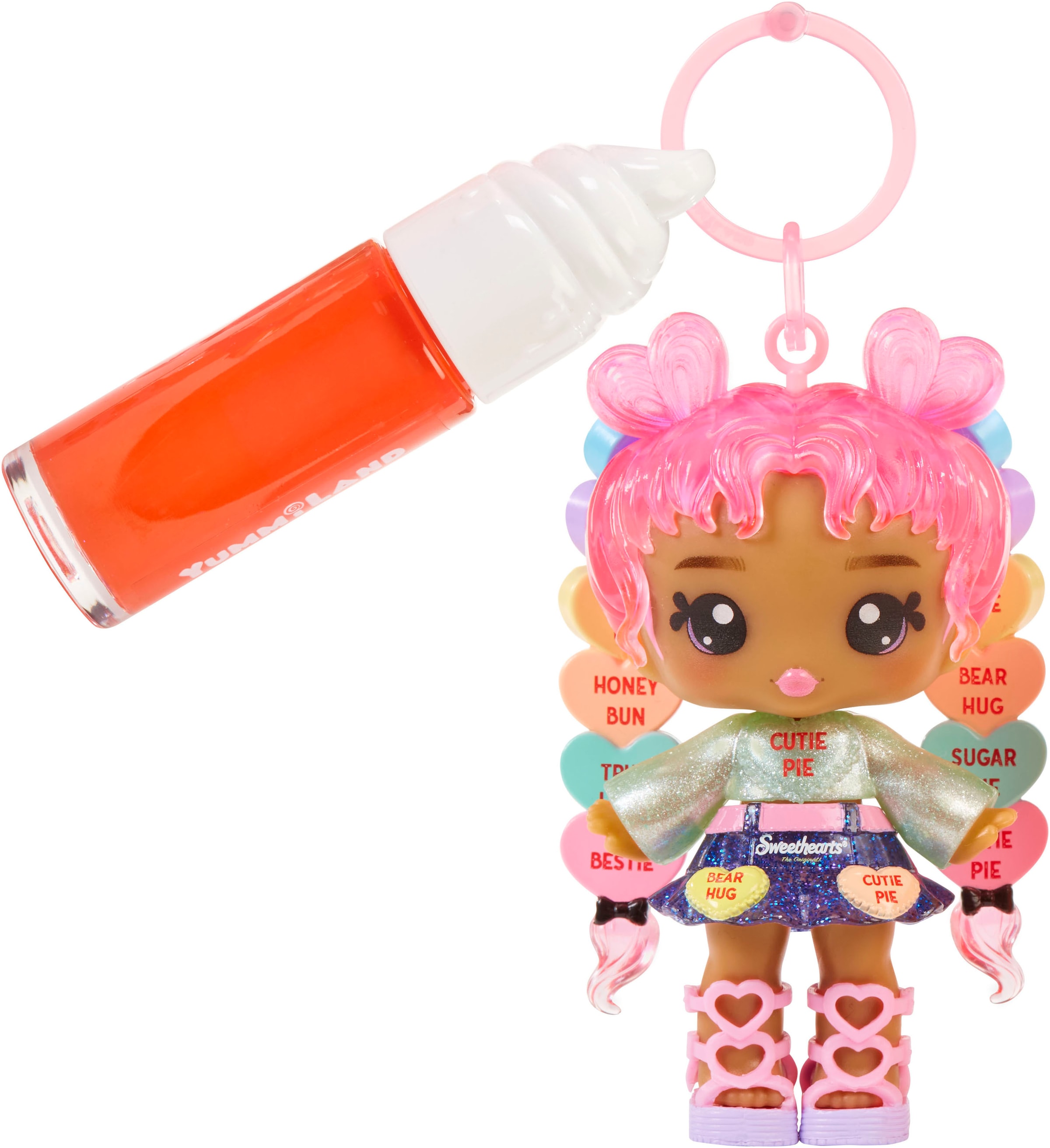 Minipuppe »Yummiland Sweet Lip Gloss-Lily Hearts«, inklusive Schlüsselanhänger