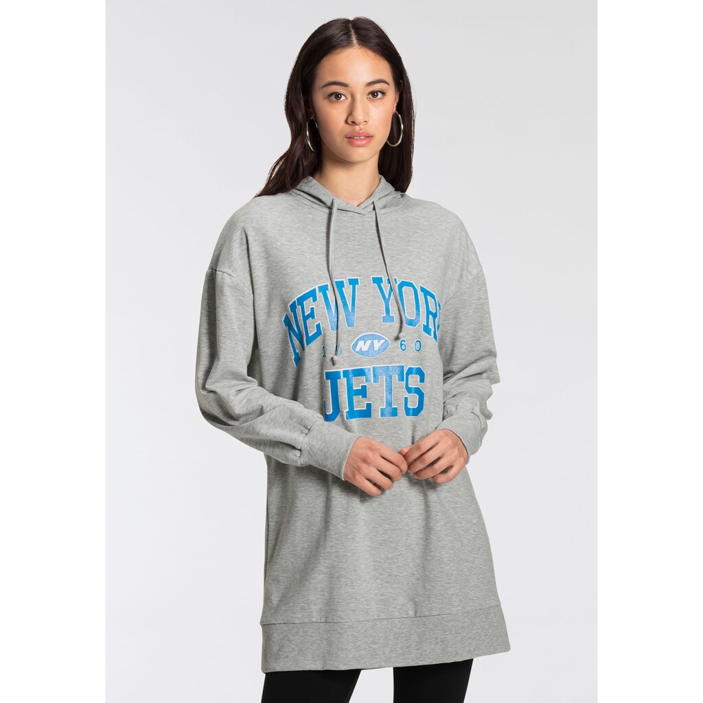 Damenmode Shirts & Sweatshirts HaILY’S Kapuzensweatshirt, als Sweatkleid tragbar hellgrau-meliert