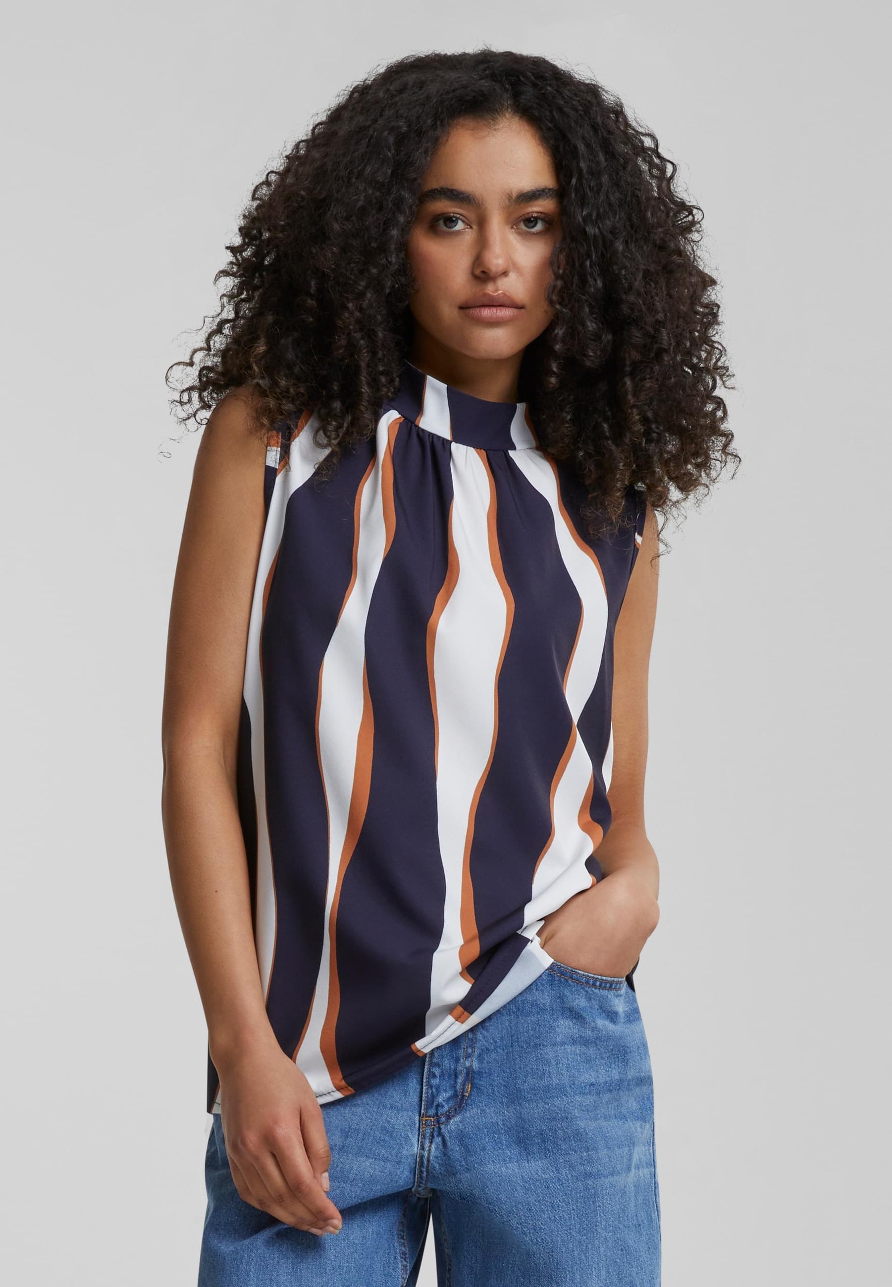 CLOUD 5IVE Muskelshirt »CLOUD 5IVE Damen Cloud5ive Damen Choker-Top mit Wellen-Print«, 1 Stk.