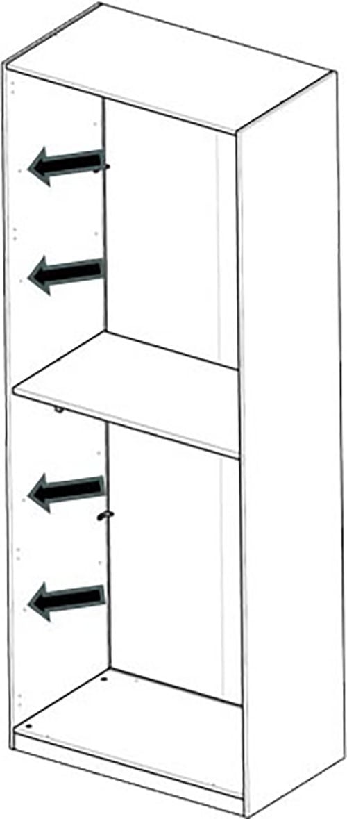 Home affaire Einlegeboden »Jupiter – Steingrau (1 St.), 22 mm stark, ideale Stauraumhilfe« Breite 89 cm, passend für Drehtürenschrank 2-/4-/6-türig
