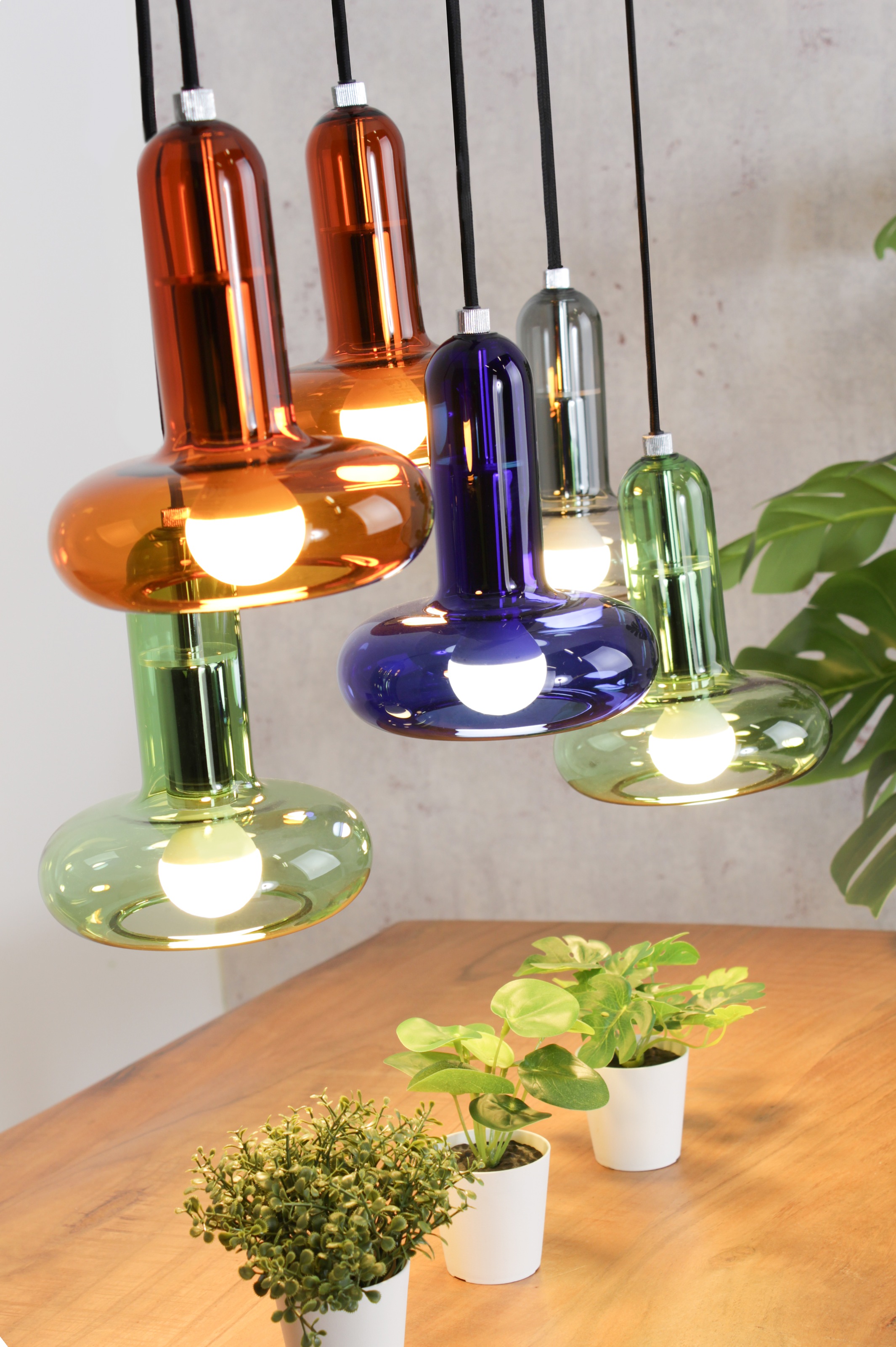 ECO-LIGHT Pendelleuchte »Perseus«, 6 flammig, Leuchtmittel E14 | ohne Leuchtmittel