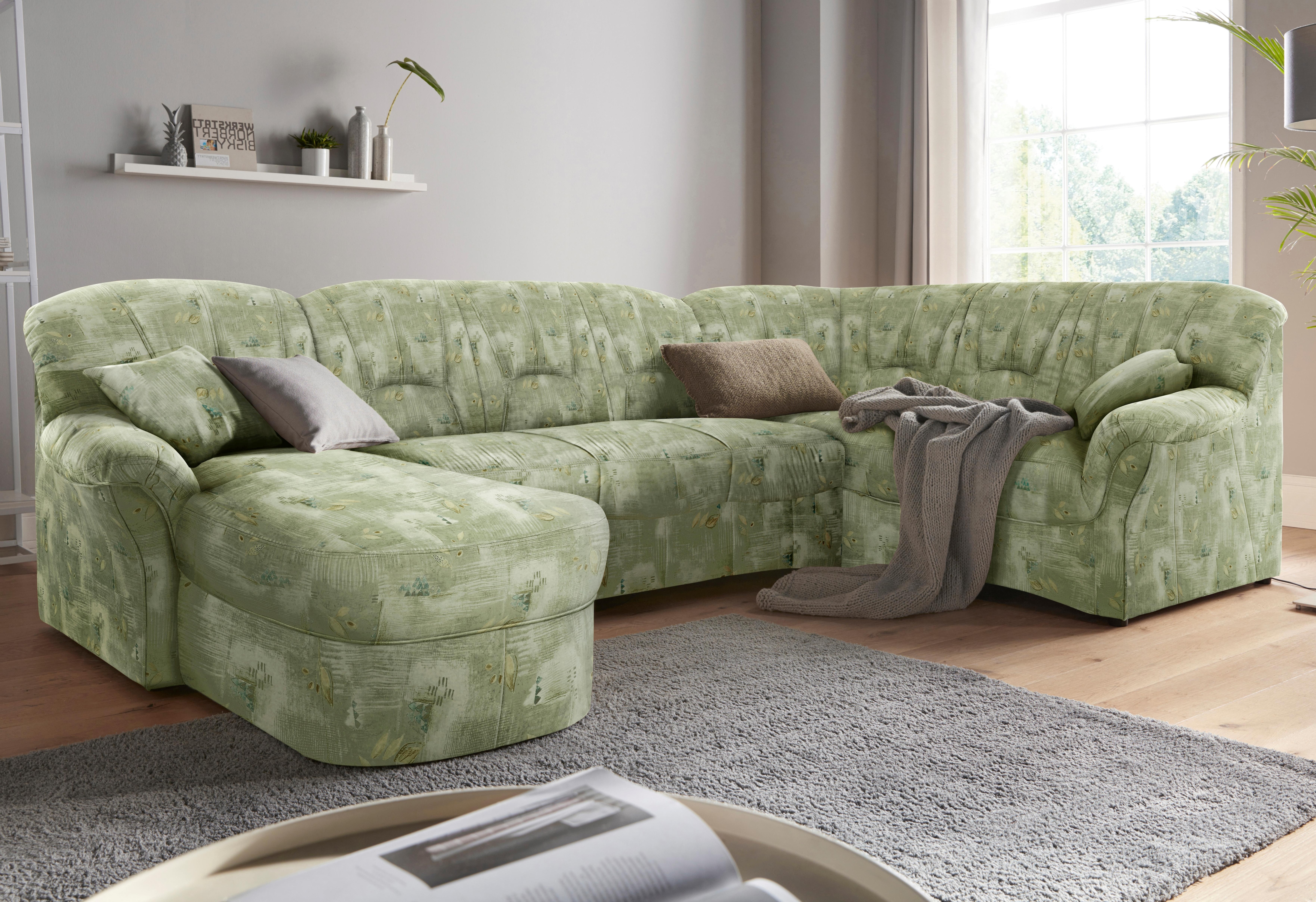 DOMO collection "Bahia mit viel Platz, zeitloses Design, U-Form" Microfaser, natur