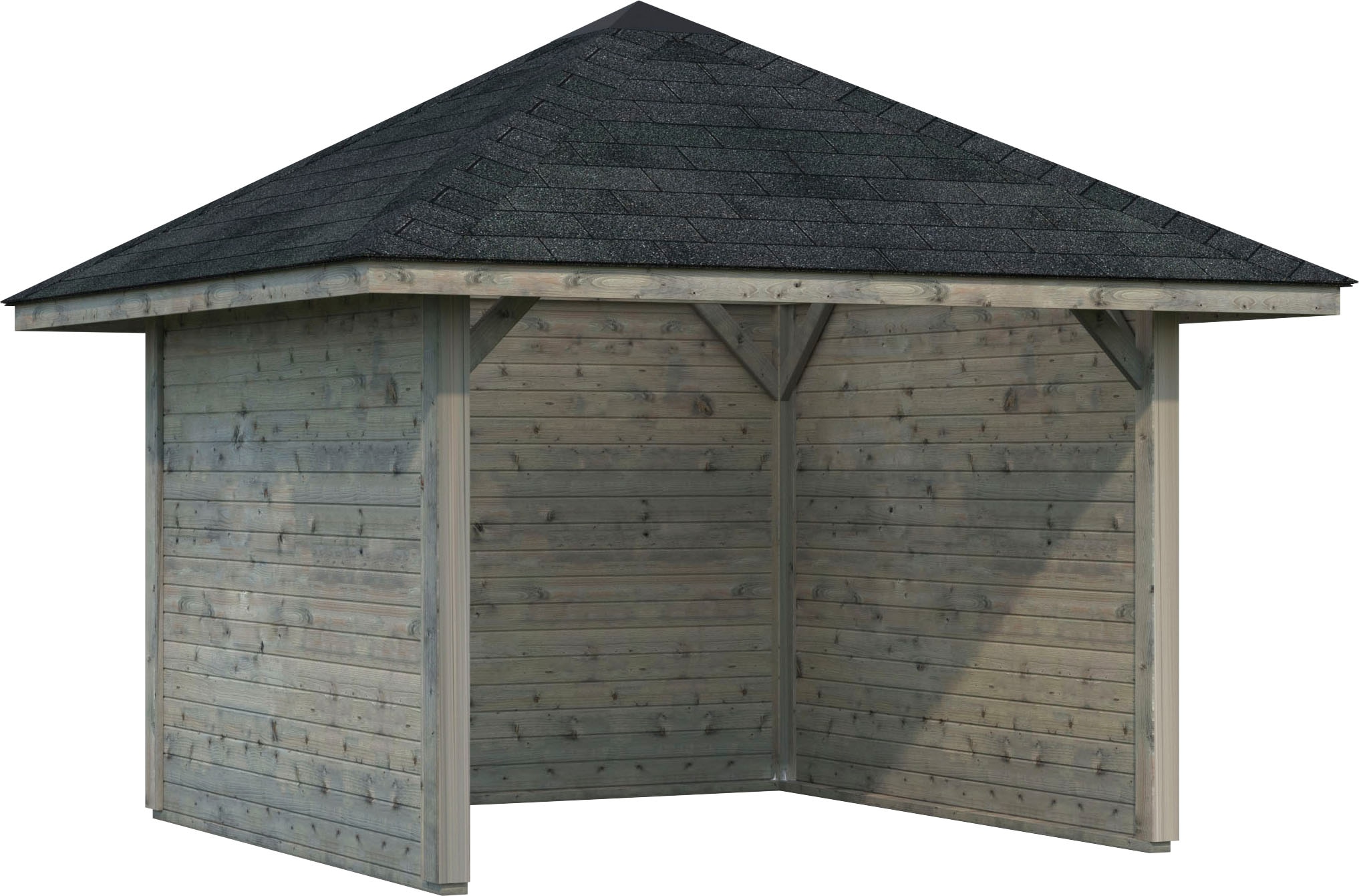 Palmako Holzpavillon "Bianca 8,3 m² Set 2", BxTxH: 300x300x323 cm