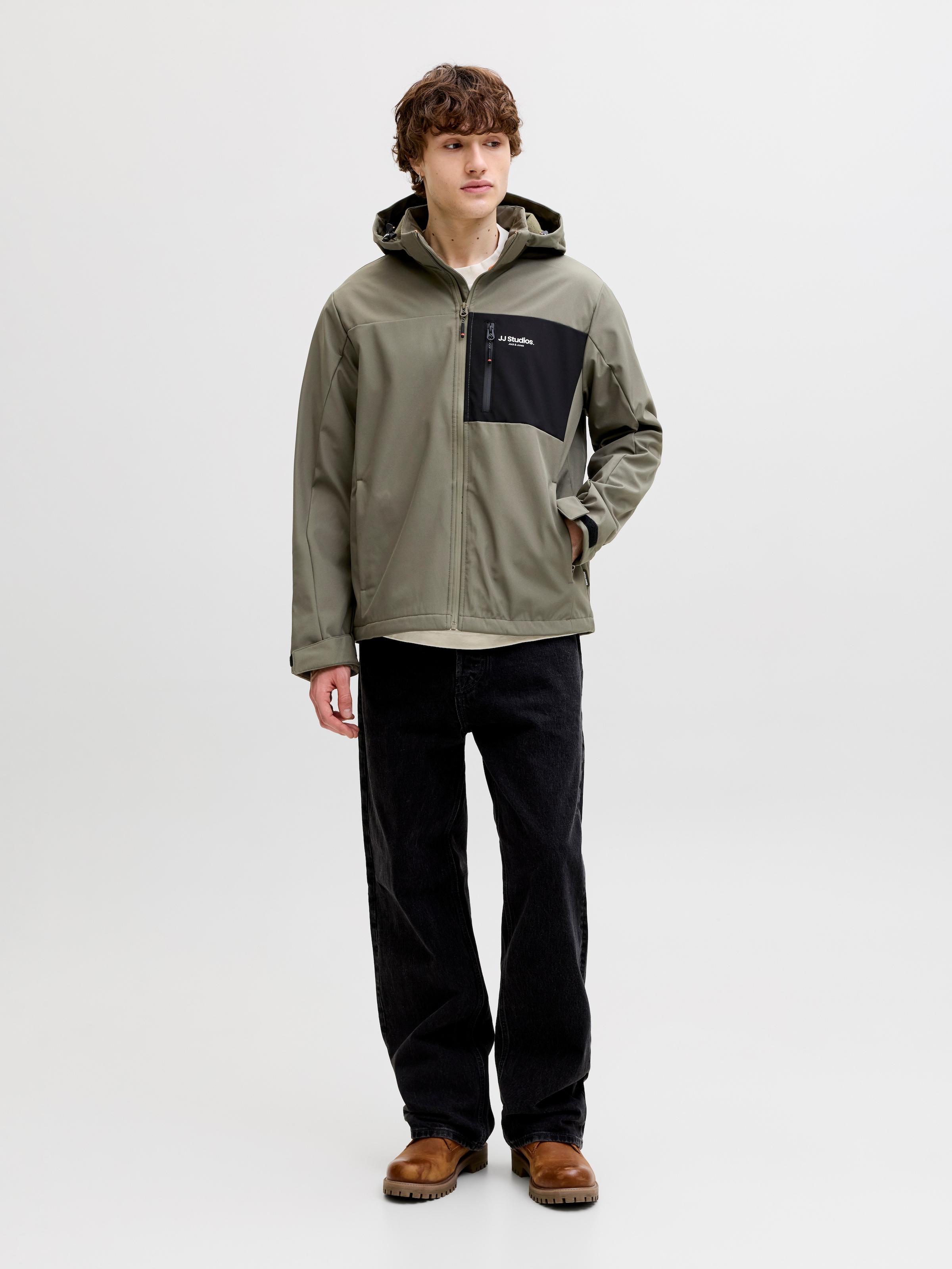 Jack & Jones Softshelljacke »JJNORTH SOFTSHELL JACKET« mit Kapuze