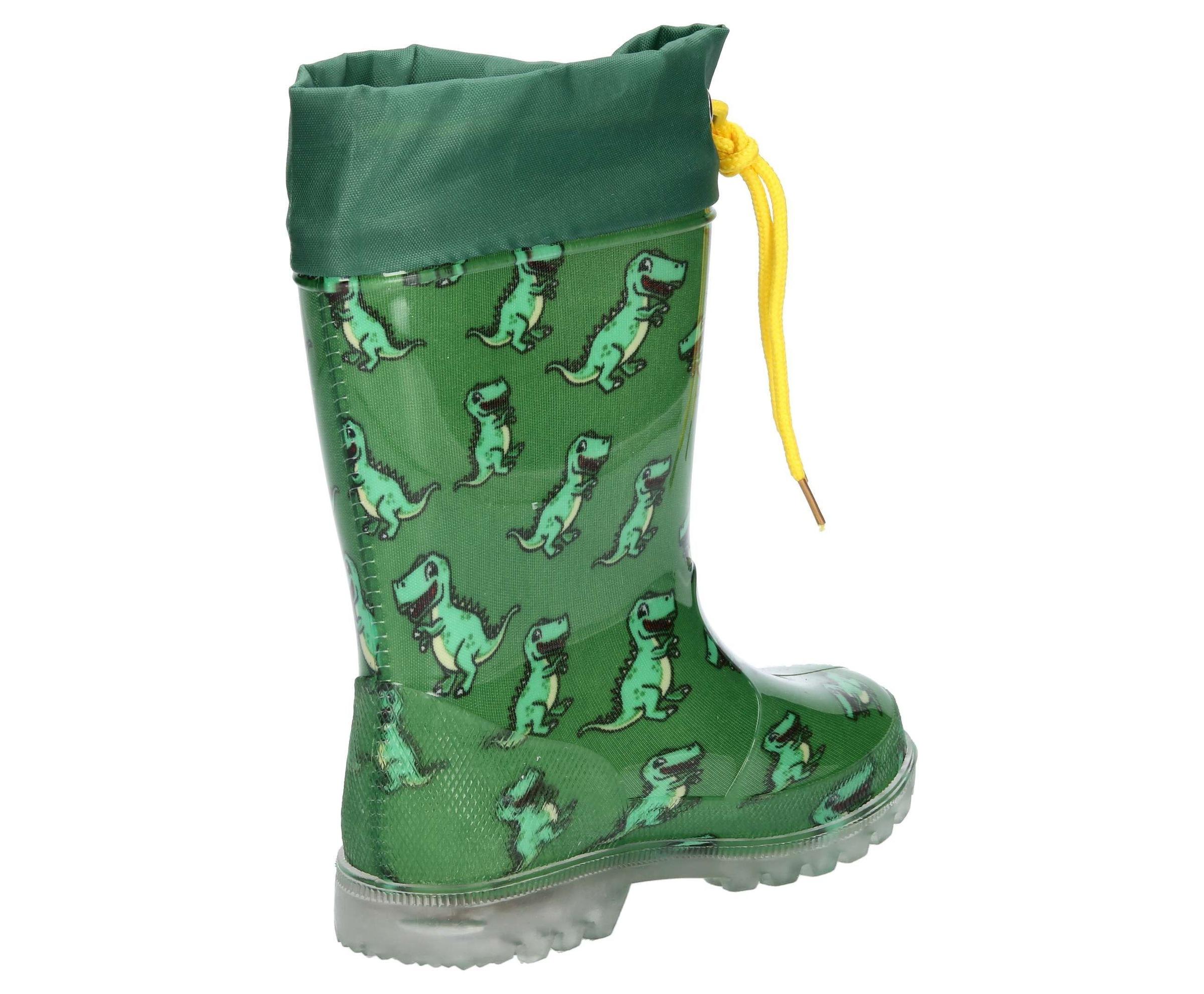 Gummistiefel LICO "Stiefel Power Blinky", Kinder, Gr. 27, grün, Synthetik, Schuhe Gummistiefel 3