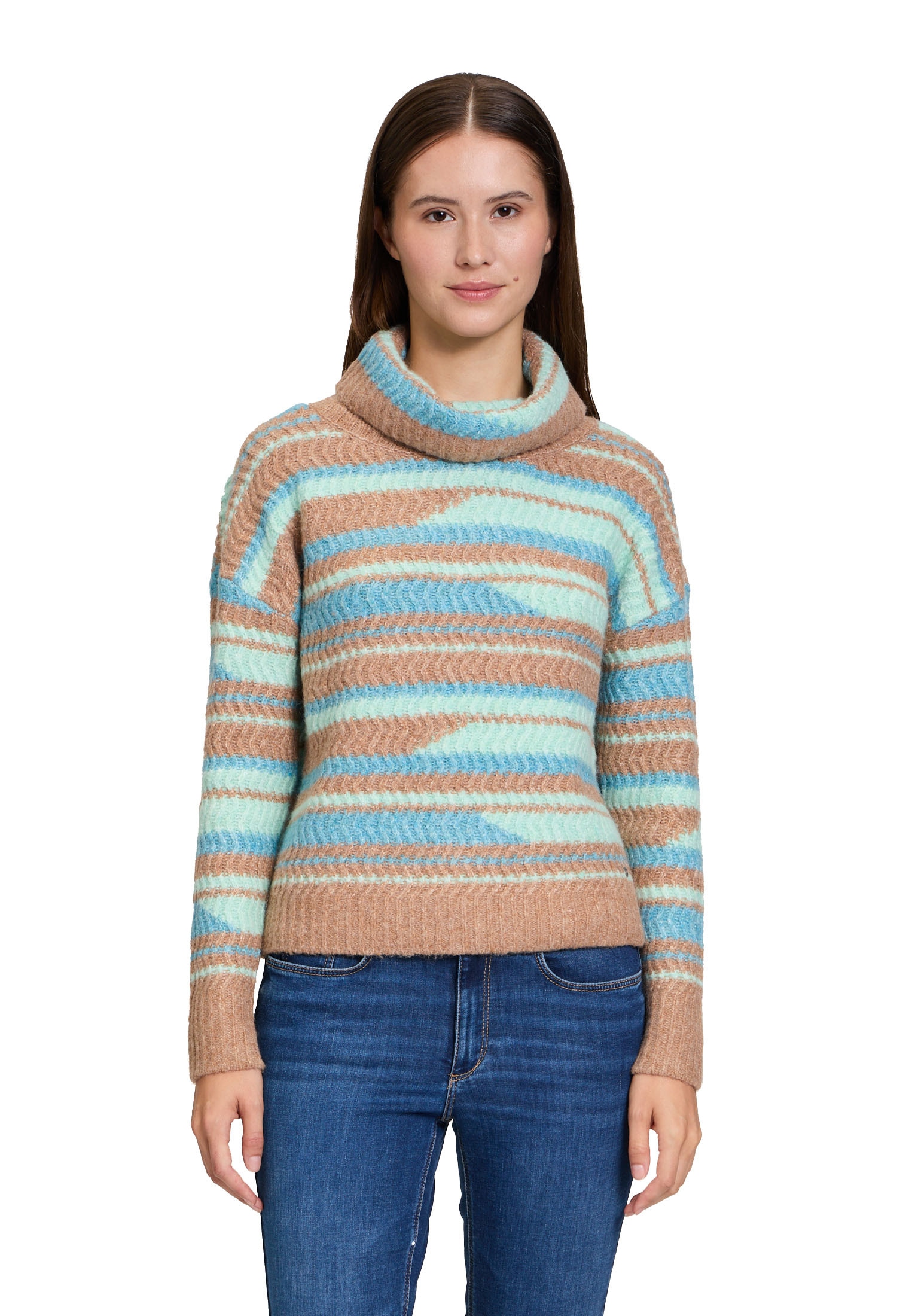 Betty&Co Strickpullover "Damen mit Struktur", 1 Stk. Jacquard günstig online kaufen