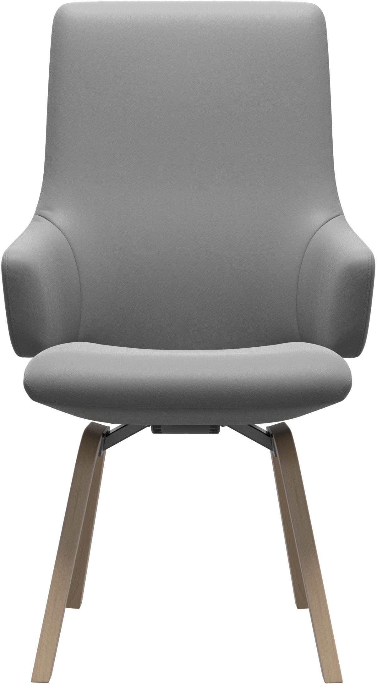 Thumbnail - Stressless Polsterstuhl "Laurel" () High Back mit Armlehne, Größe L, mit schräggestellten Beinen in Eiche