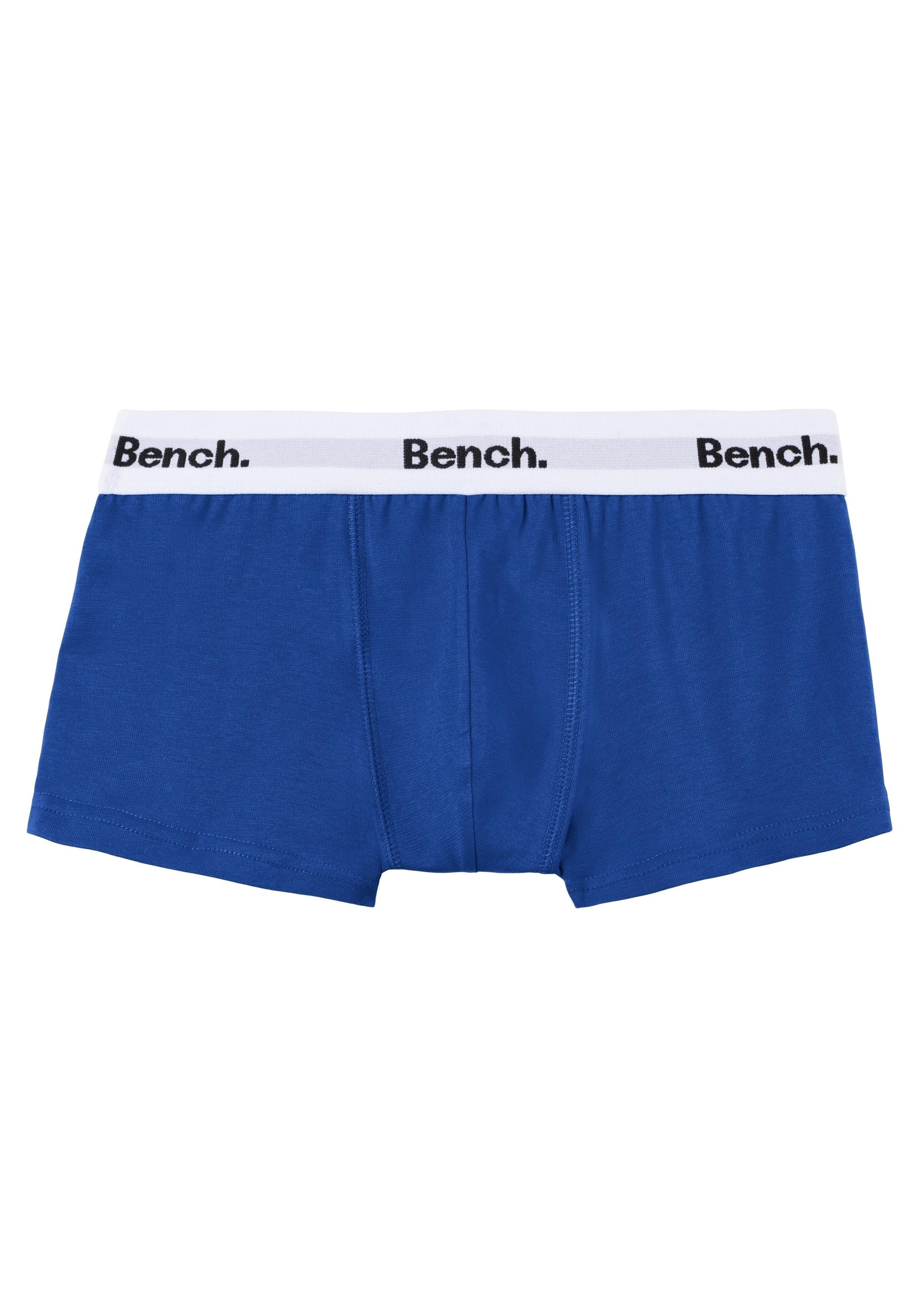 Bench. Boxer, (Packung, 3 St.), online weißem kaufen Bund mit Schriftzug mit Bench | BAUR