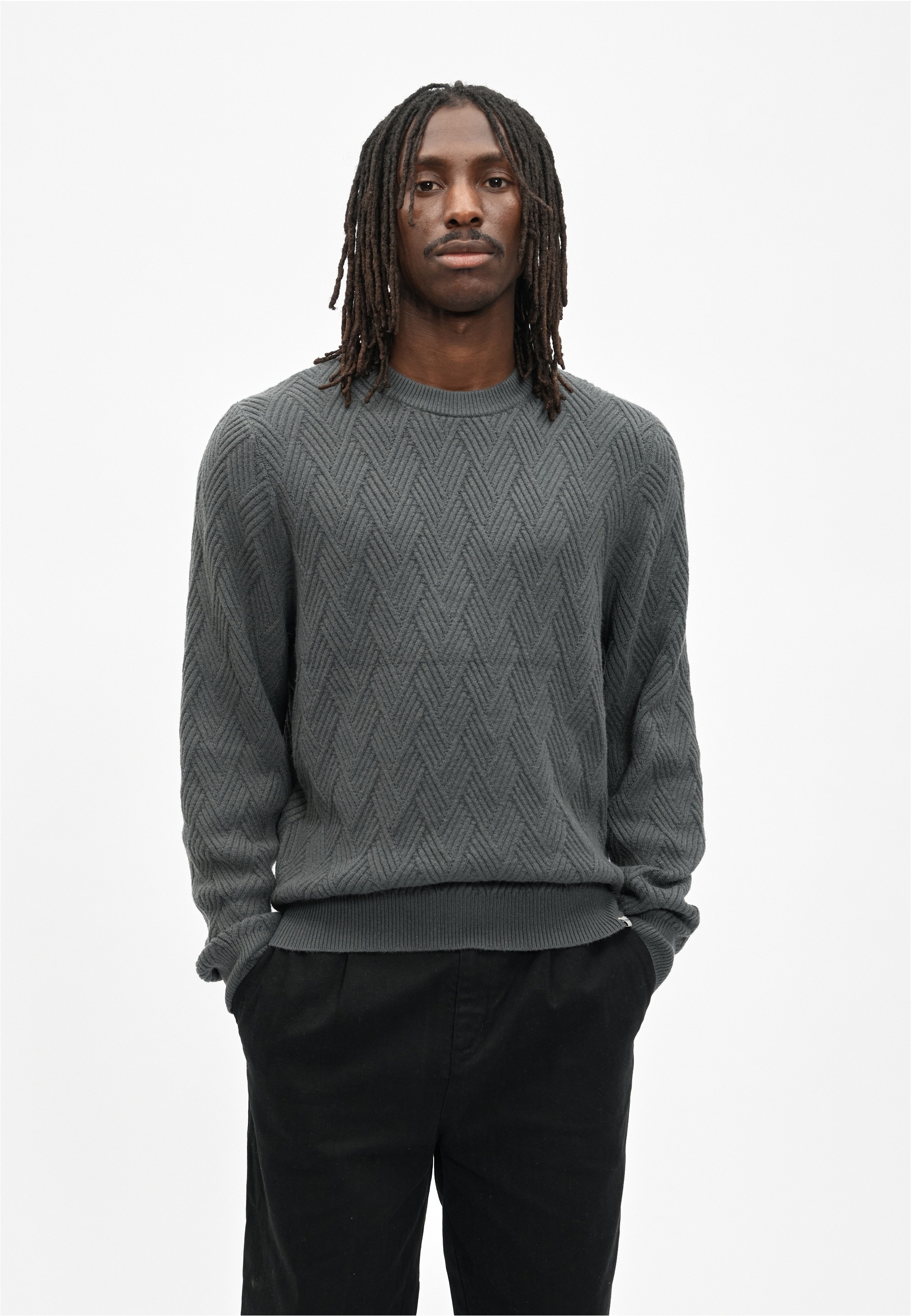 Cleptomanicx Strickpullover "Criss Cross" mit zeitlosem Design