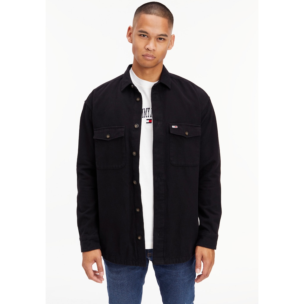 Tommy Jeans Langarmhemd »TJM SOFT CASUAL OVERSHIRT« OR8072