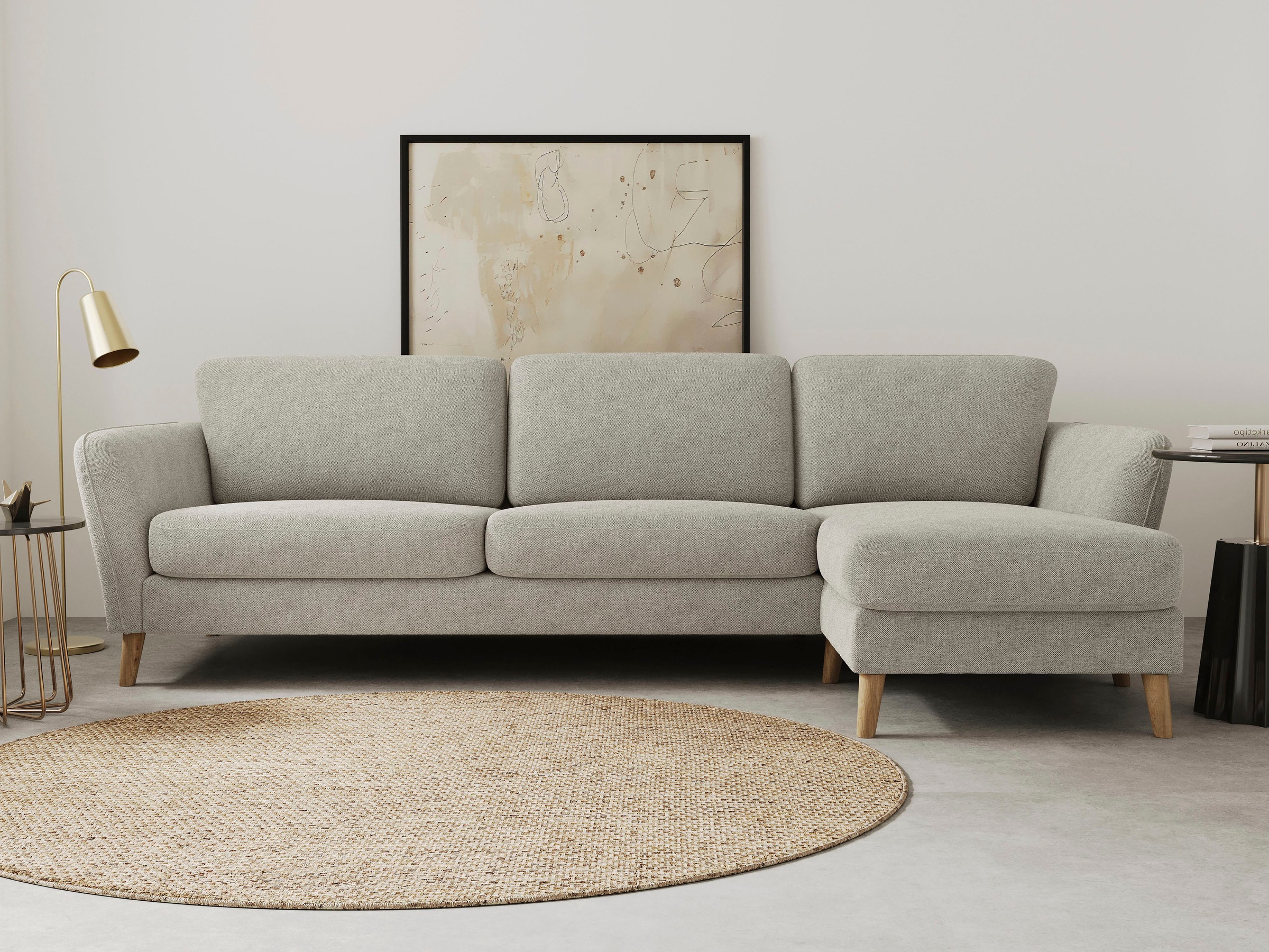 Home affaire Ecksofa "MARSEILLE (279/152cm),L-Form, Rec. rechts/links, vers günstig online kaufen