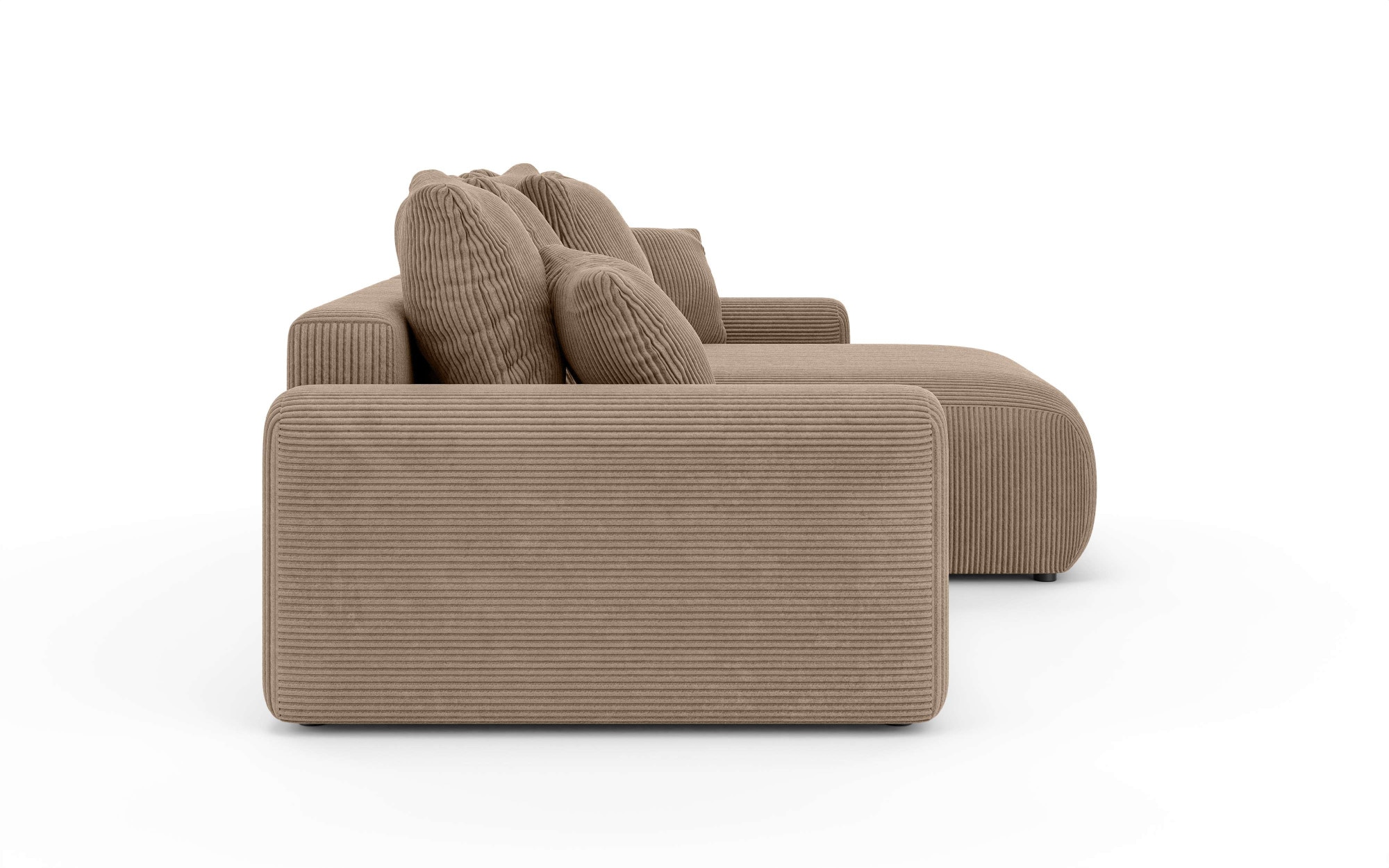 Home affaire Ecksofa »LAKESIDE klein mit Bettfunktion und Bettkasten, B/T/H 235/142/84 cm«, L-Form, Recamiere beidseitig montierbar, mit Wellenunterfederung