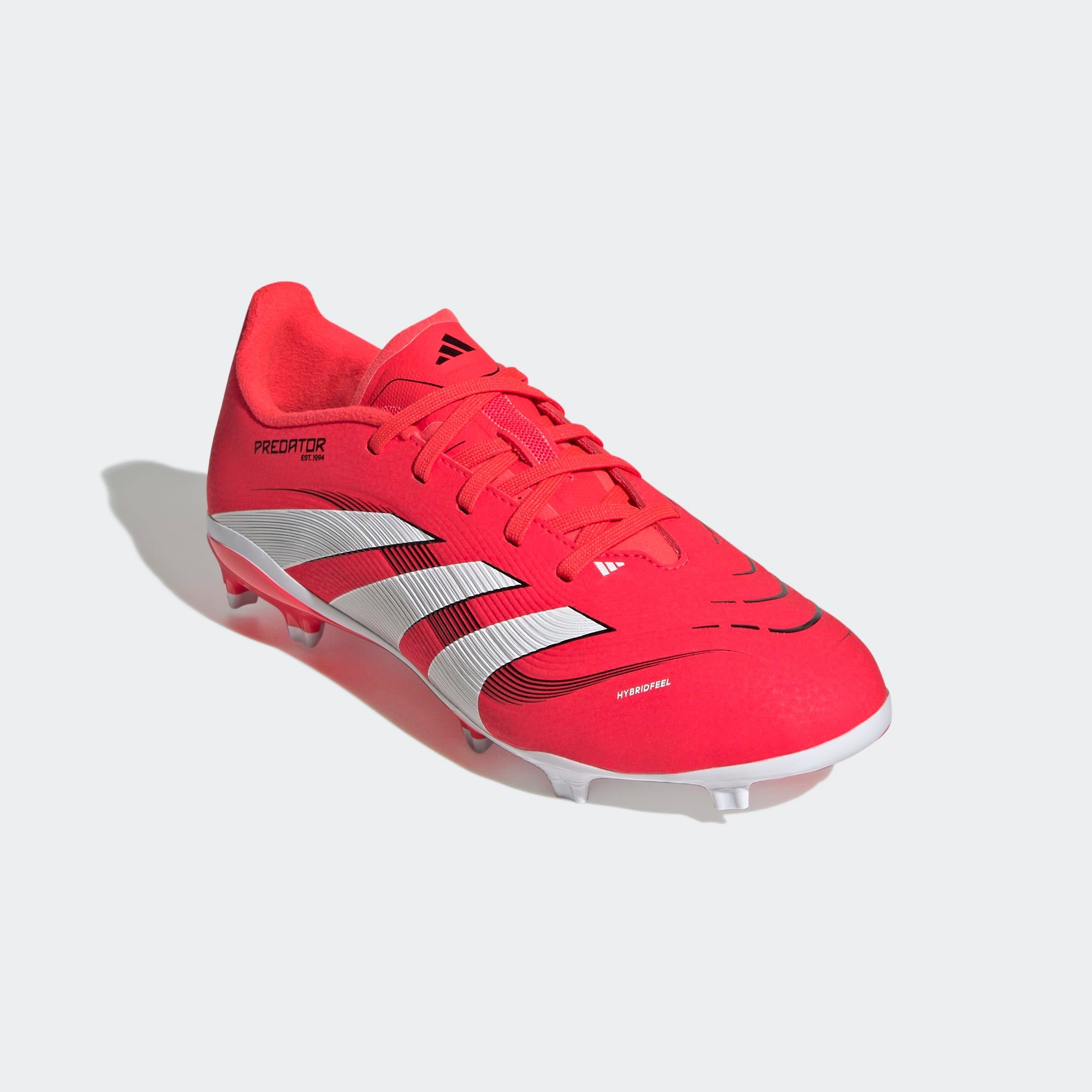 Mädchen Fußballschuh "PREDATOR LEAGUE KIDS FG/MG", ADIDAS PERFORMANCE, Gr. 36, rot, Synthetik, Schuhe, für Rasenplätze