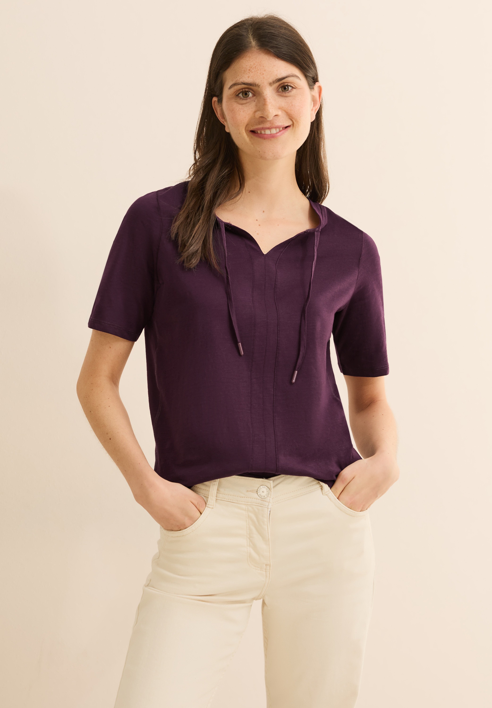 Cecil T-Shirt, aus reiner Baumwolle günstig online kaufen