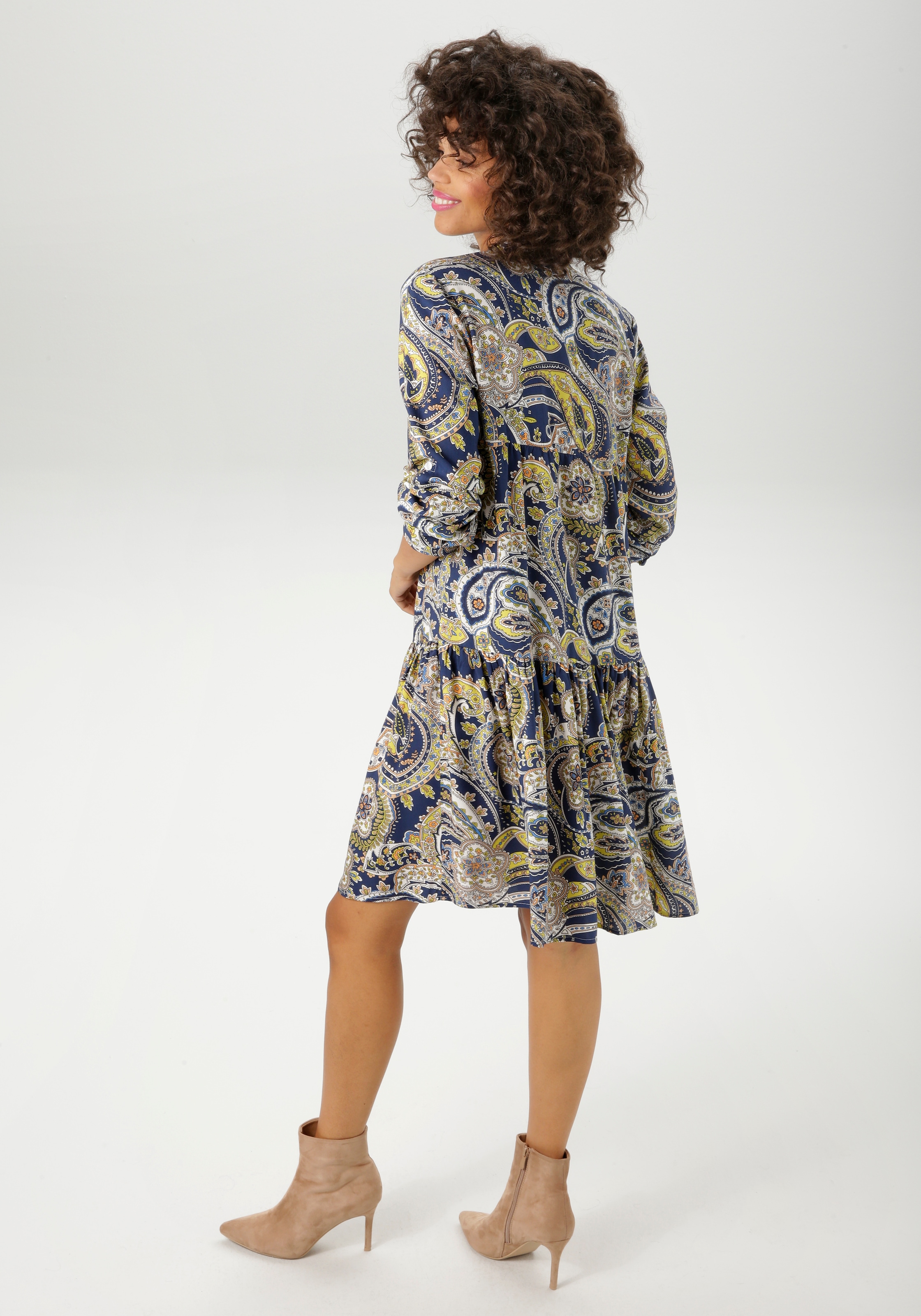 Aniston CASUAL Blusenkleid, mit fantasievollem Paisley-Druck - NEUE KOLLEKTION