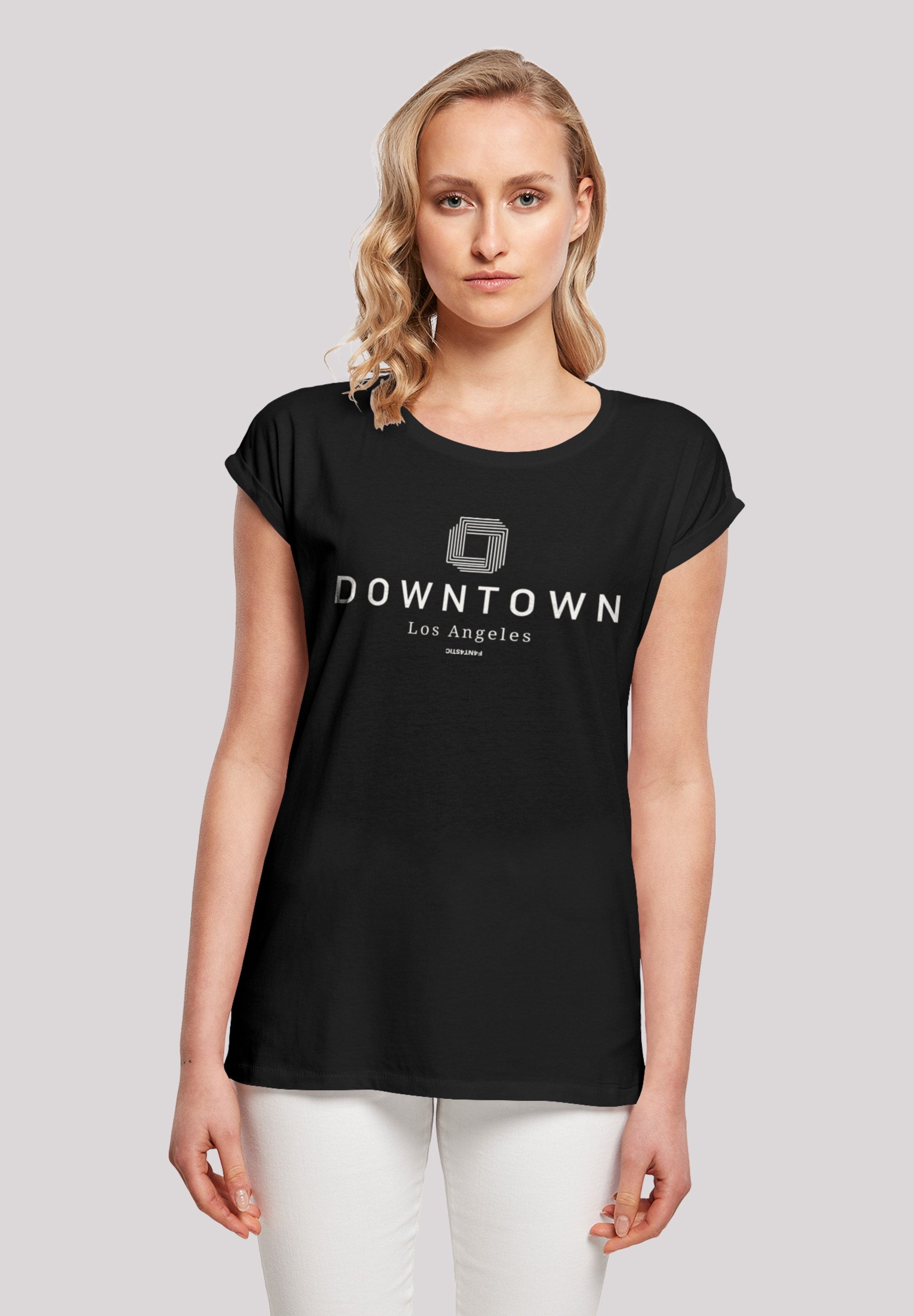 F4NT4STIC T-Shirt "Downtown LA SHORT SLEEVE TEE", Print