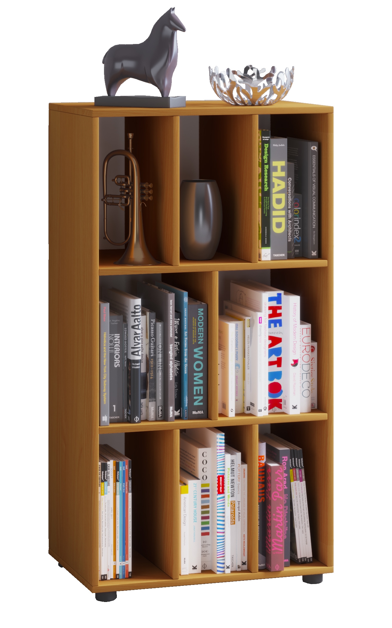 Kommode VCM, B:60cm T:40cm, braun, Schlafzimmer, Sideboards, "Holz Schallplatte LP Sideboard Regal Woltino"