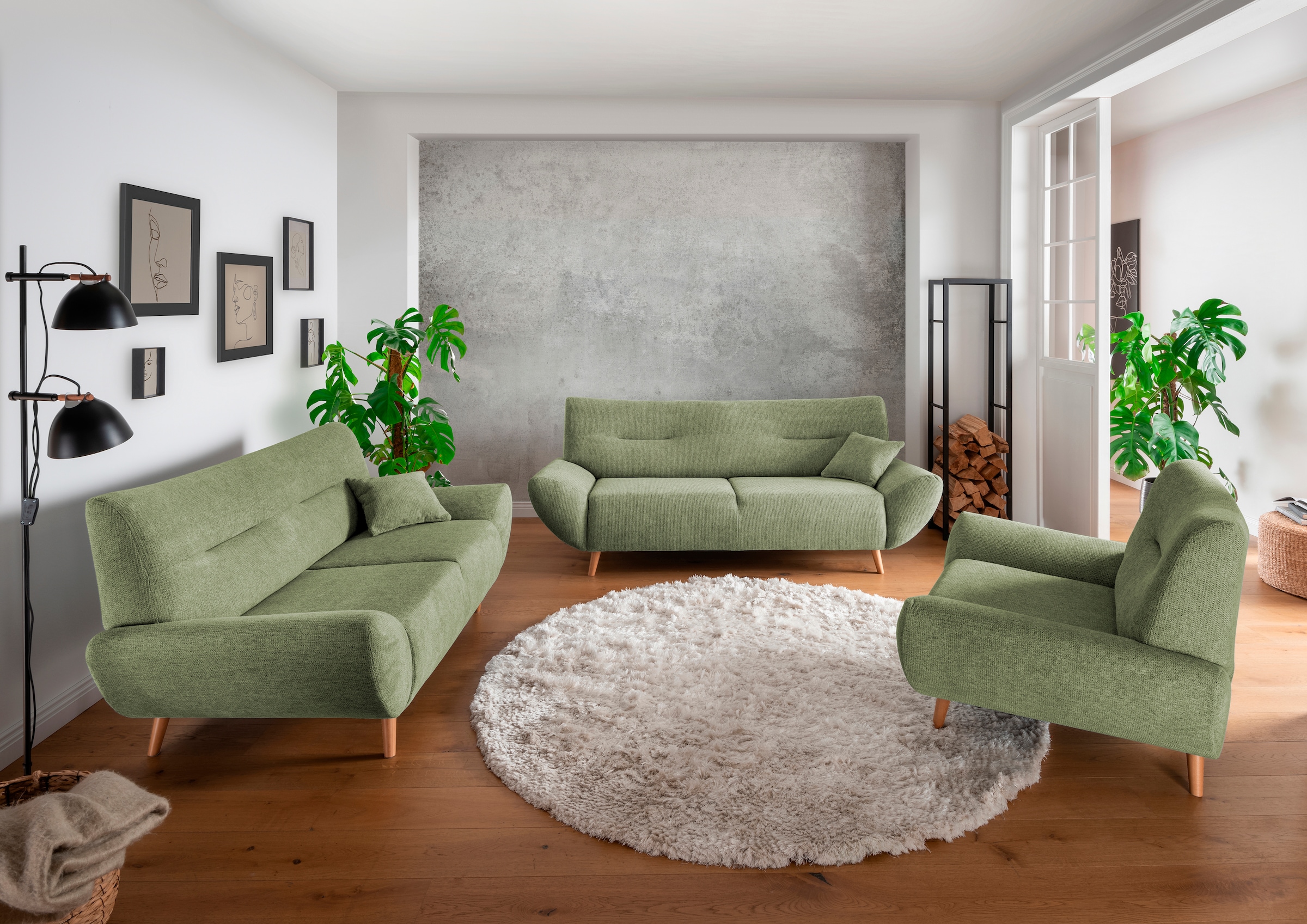 Home affaire Polstergarnitur "Drago elegant und zeitlos, komfortabel, moder günstig online kaufen